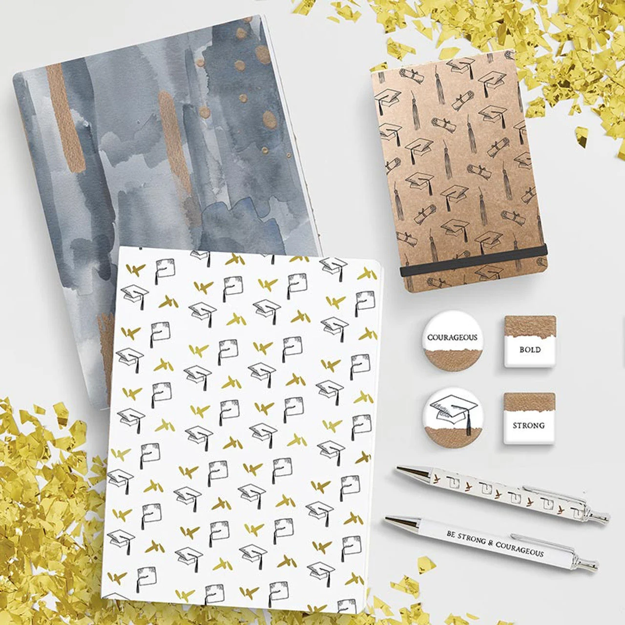 Be Strong And Courageous Pen Set | Set of 2 Giftable Pens in Box | Refillable - Image 3