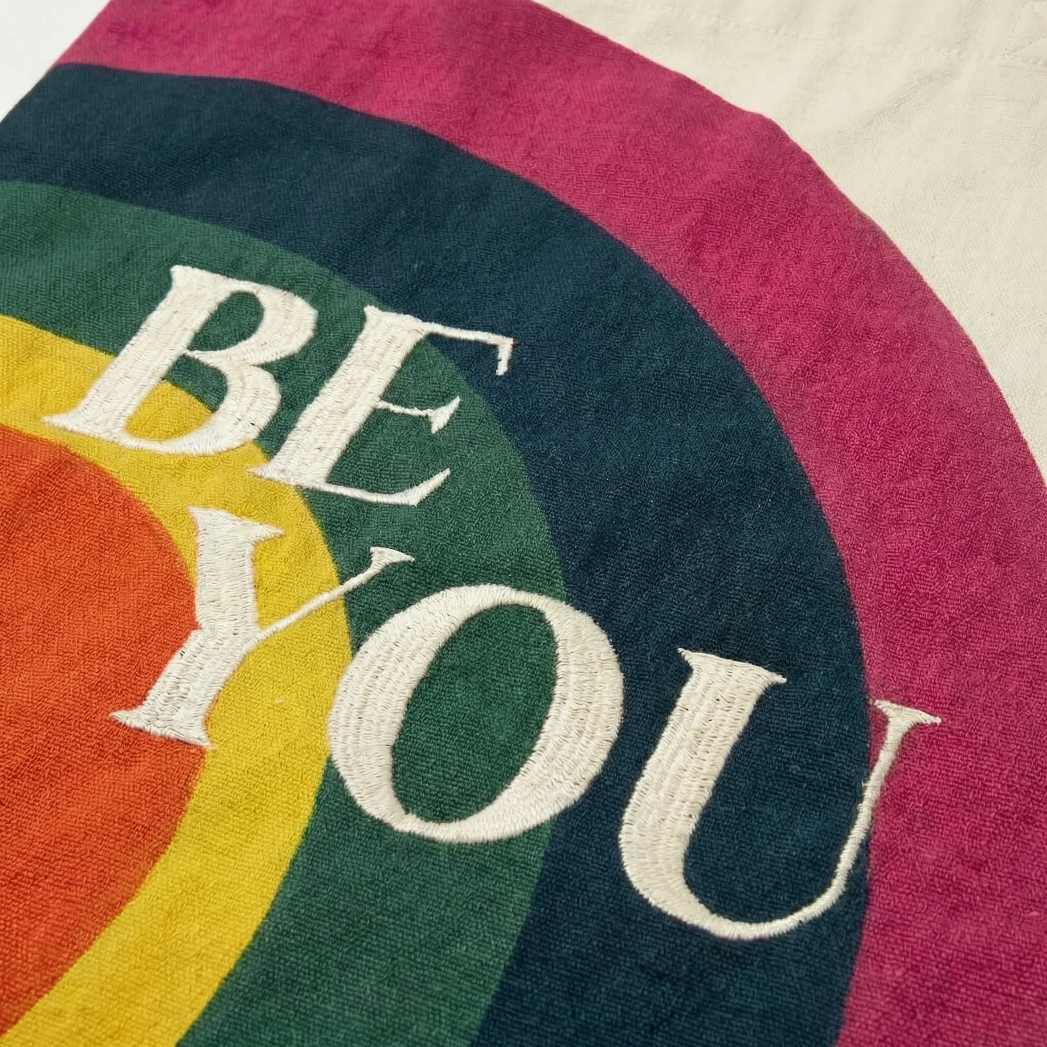 Be You Rainbow Pride Cotton Tote Bag | Embroidered LGBTQ+ Reusable Bag - Image 5