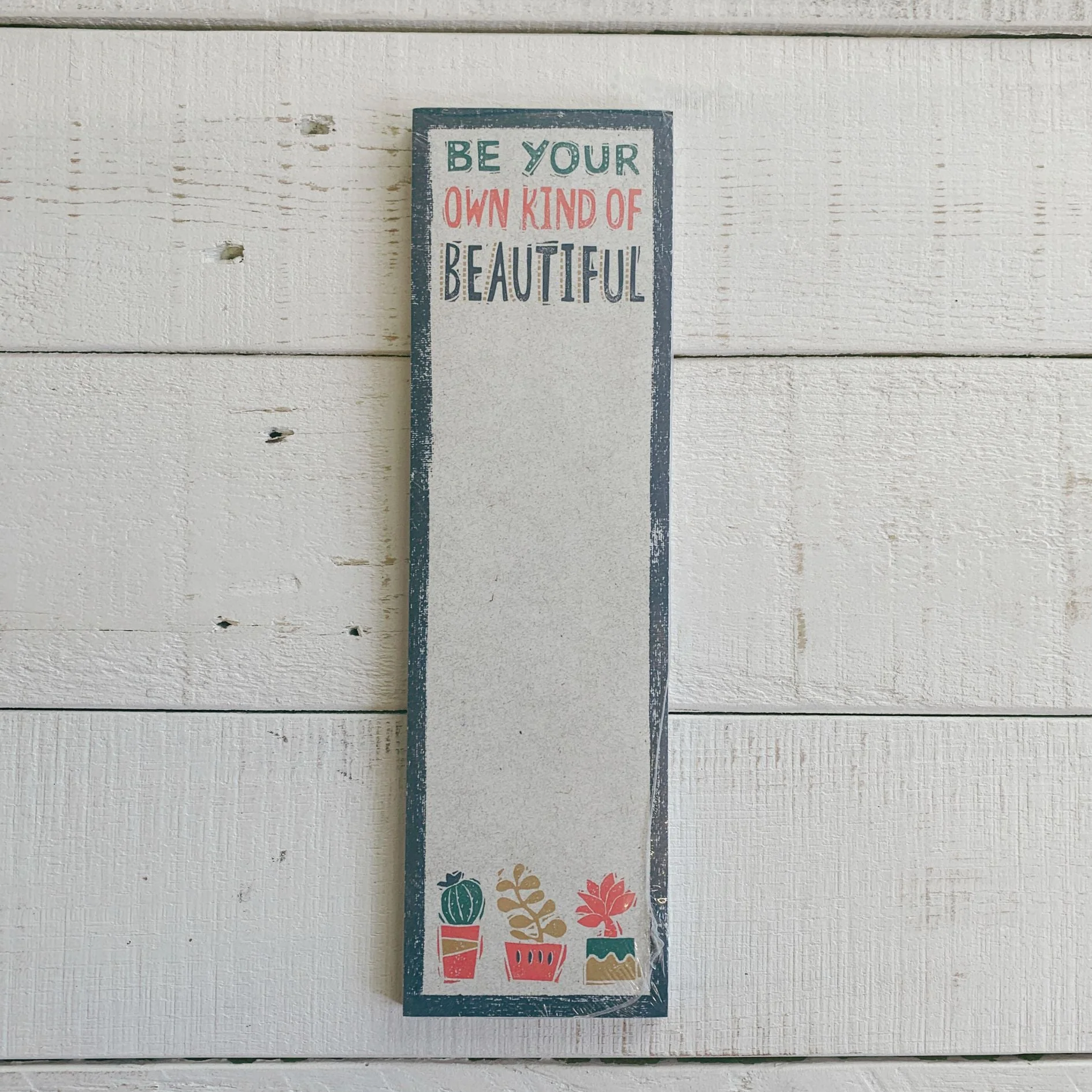 Be Your Own Kind Of Beautiful List Notepad | 9.5" x 2.75" | Holds to Fridge with Strong Magnet - Image 7