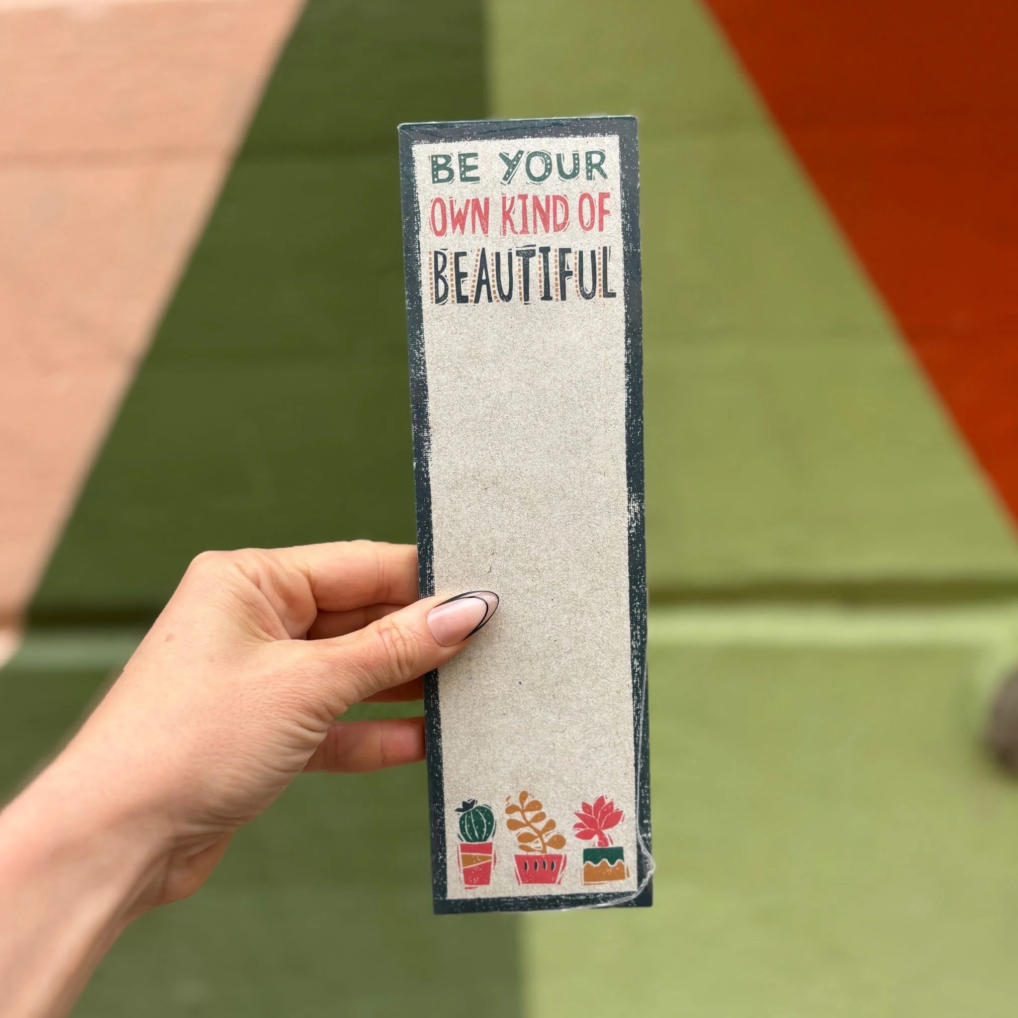 Be Your Own Kind Of Beautiful List Notepad | 9.5" x 2.75" | Holds to Fridge with Strong Magnet - Image 9