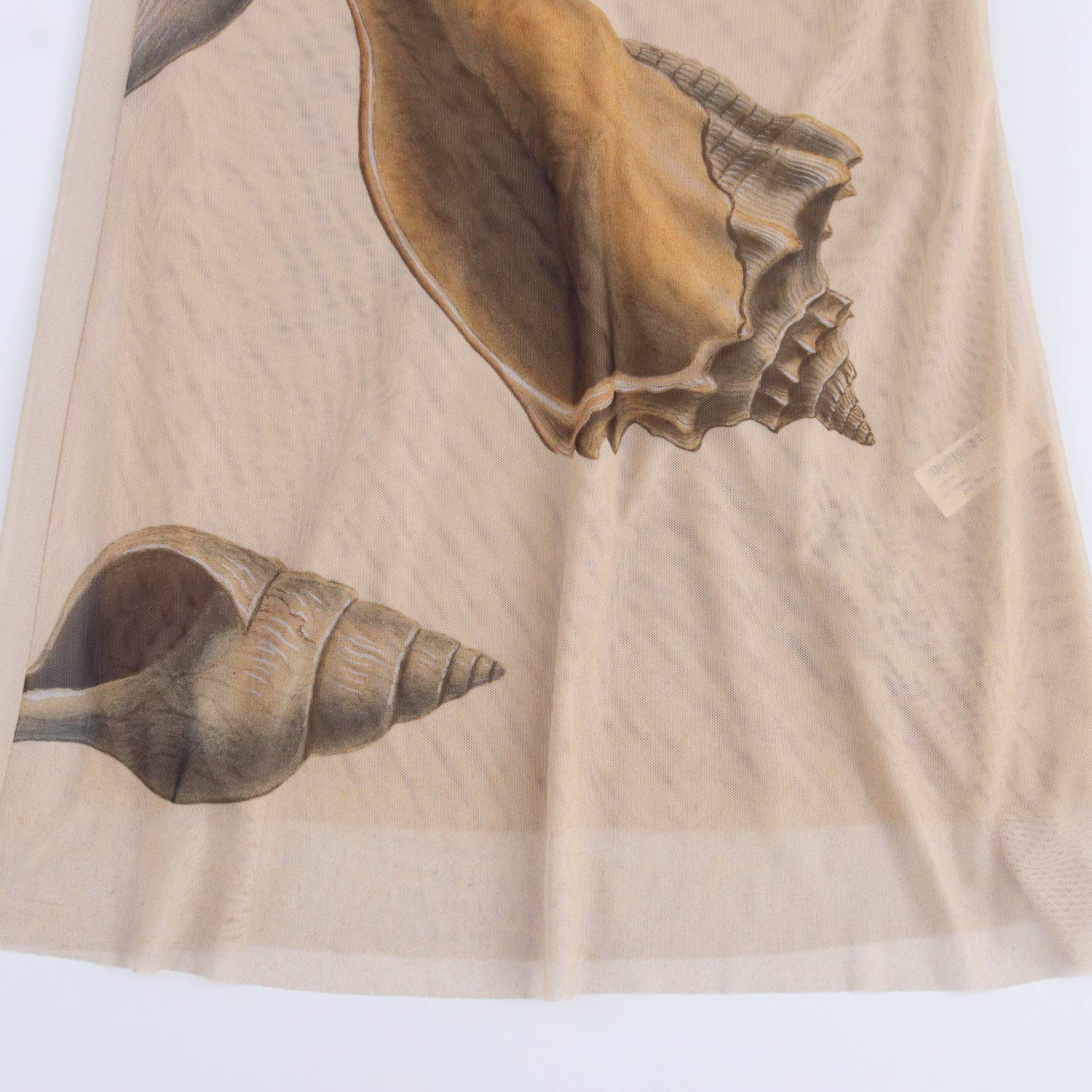 Beach Seashell Print Halterneck Mesh Maxi Dress [Sizes S-L] - Image 7