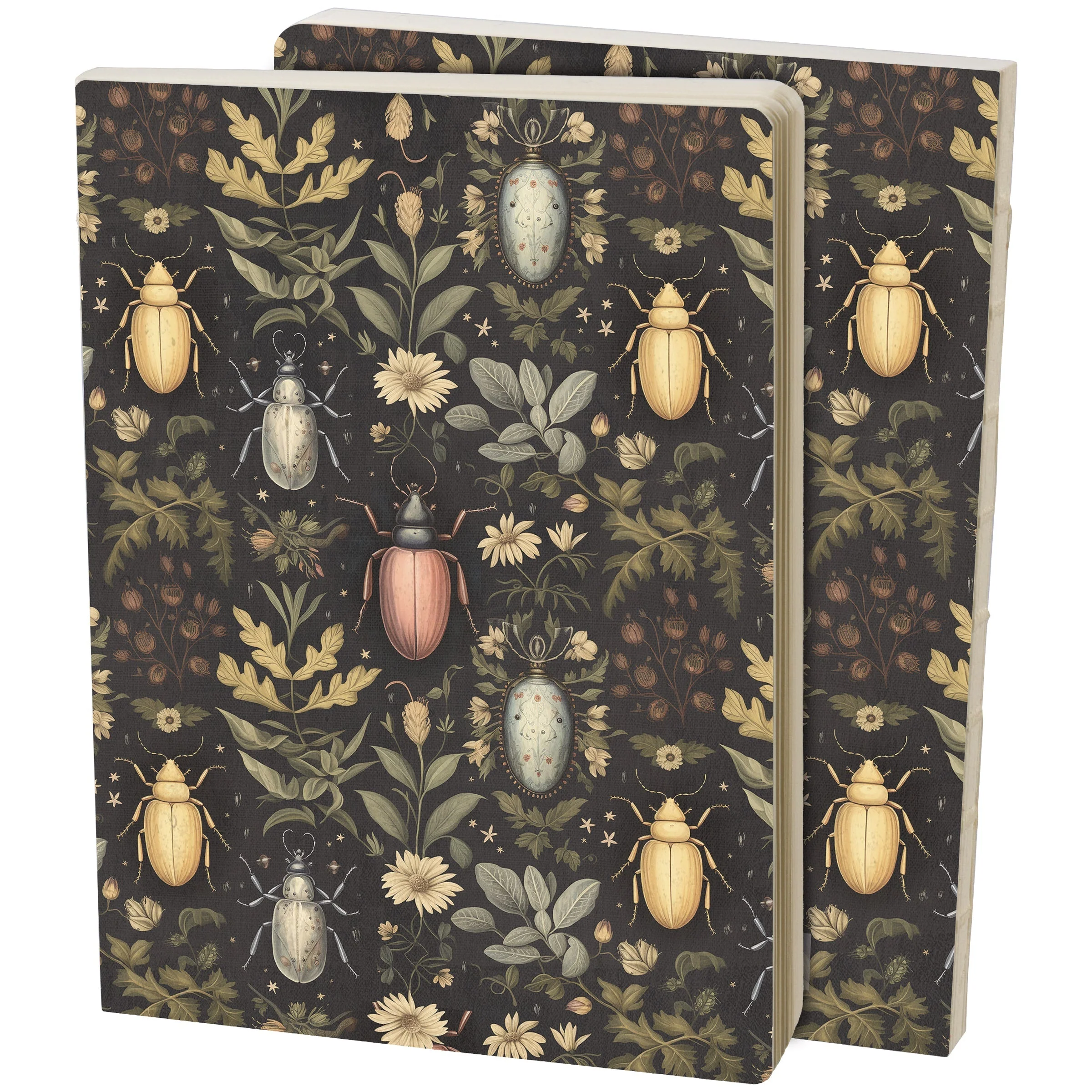 Beetles and Florals Journal | Double-Sided Notebook | 160 Lined Pages - Image 5