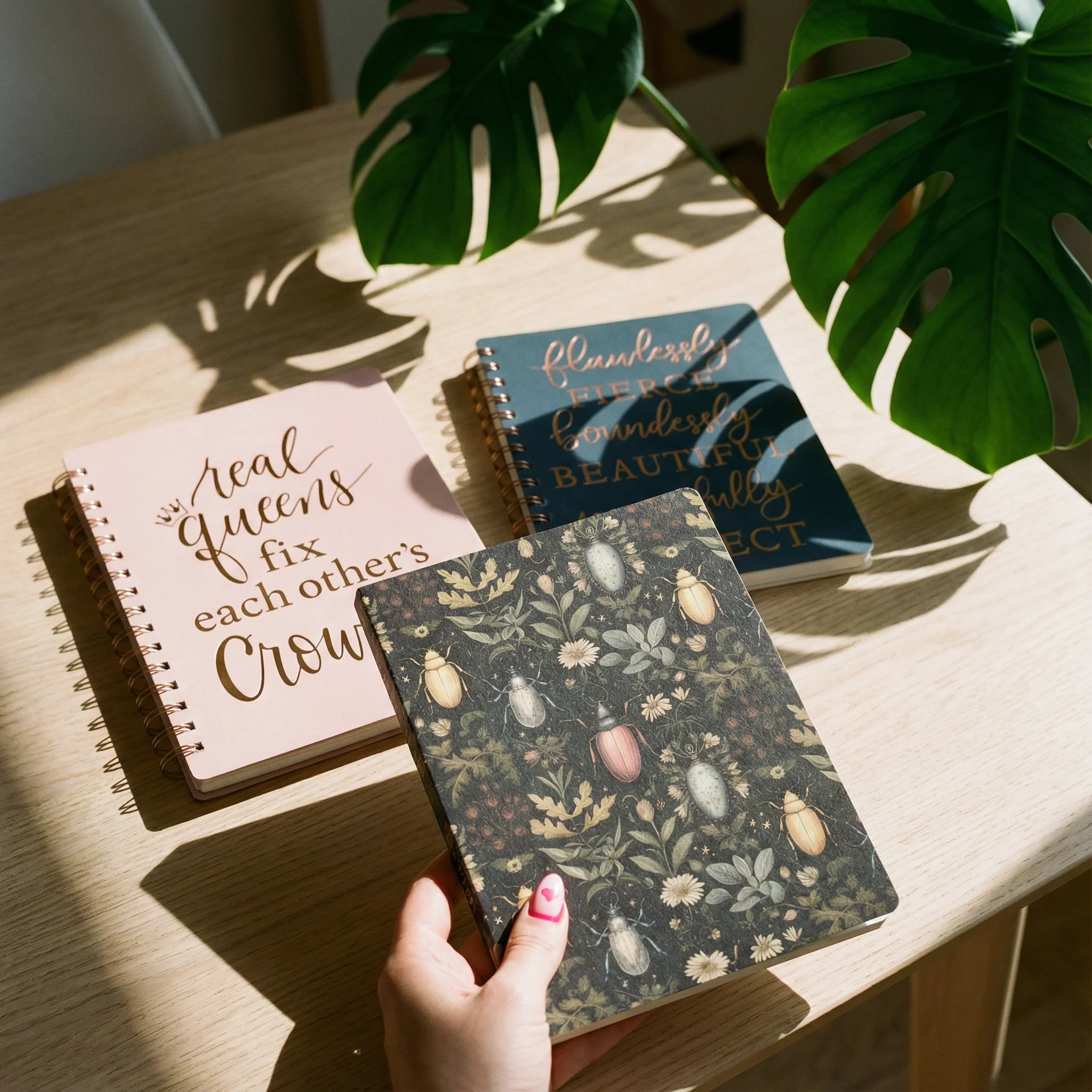 Beetles and Florals Journal | Double-Sided Notebook | 160 Lined Pages - Image 6