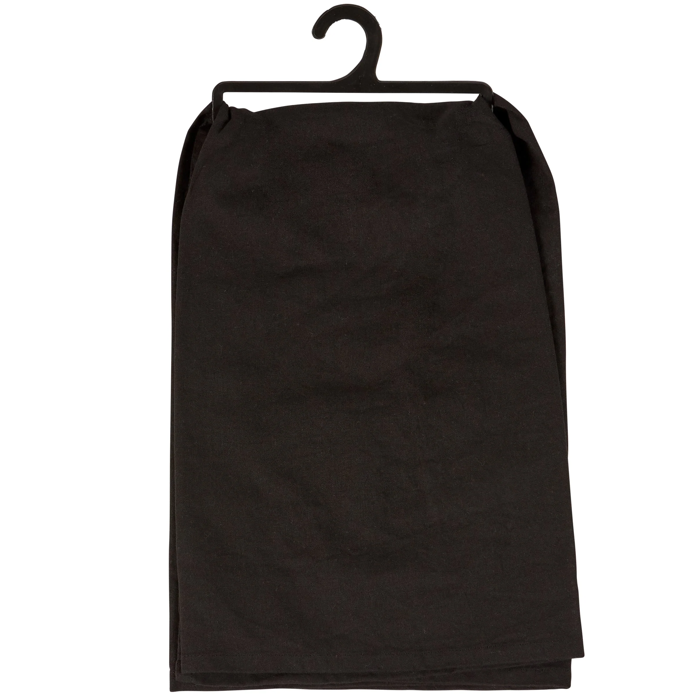 Nightmare Before Coffee Skeleton Kitchen Towel | Black Cotton Halloween Themed Tea Dish Cloth | 28" x 28" - Image 3