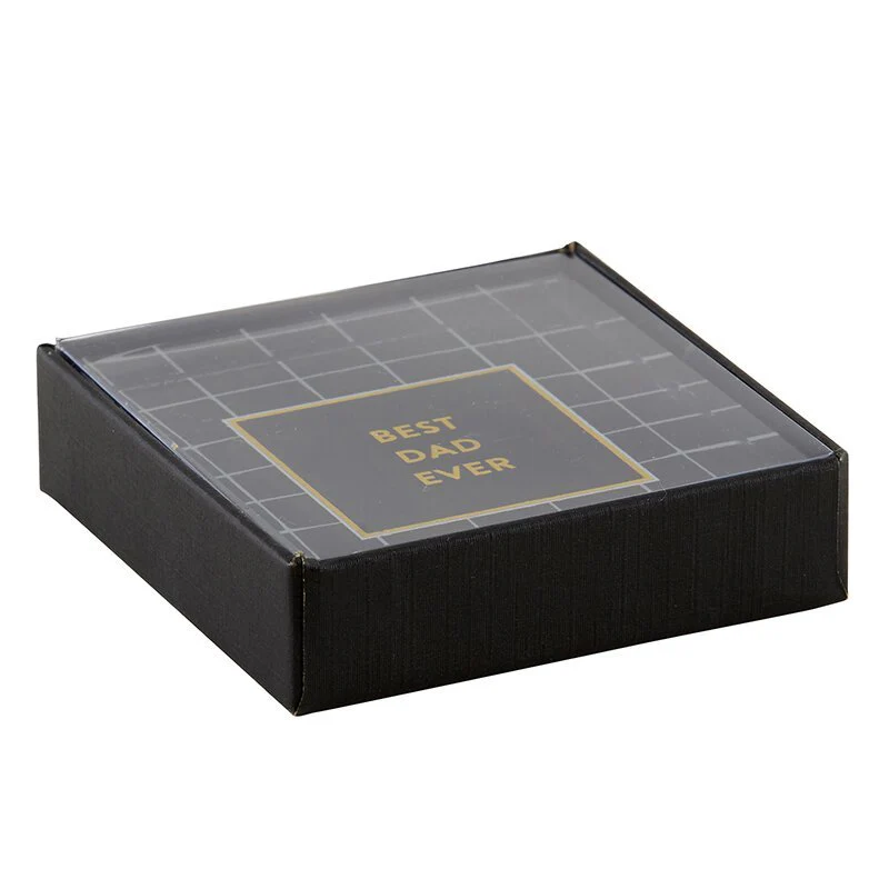 Classic Dad Gift! Best Dad Ever 3"x3" Paperweight in Gift Box - Image 5