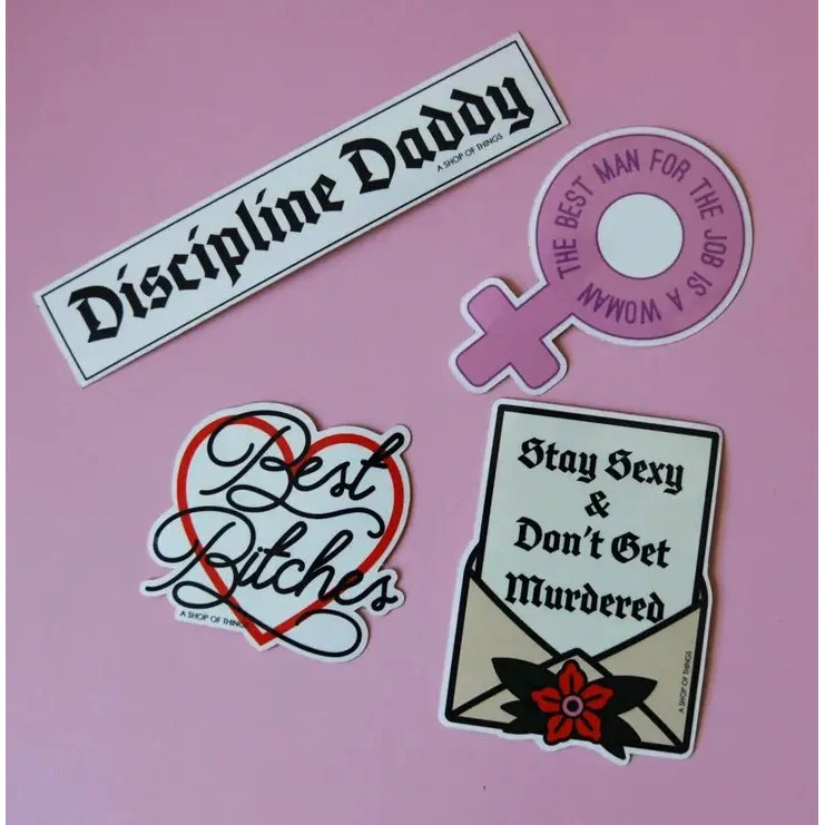 Best Man For The Job Is A Woman Feminist Sticker | Feminist Symbol - Image 3