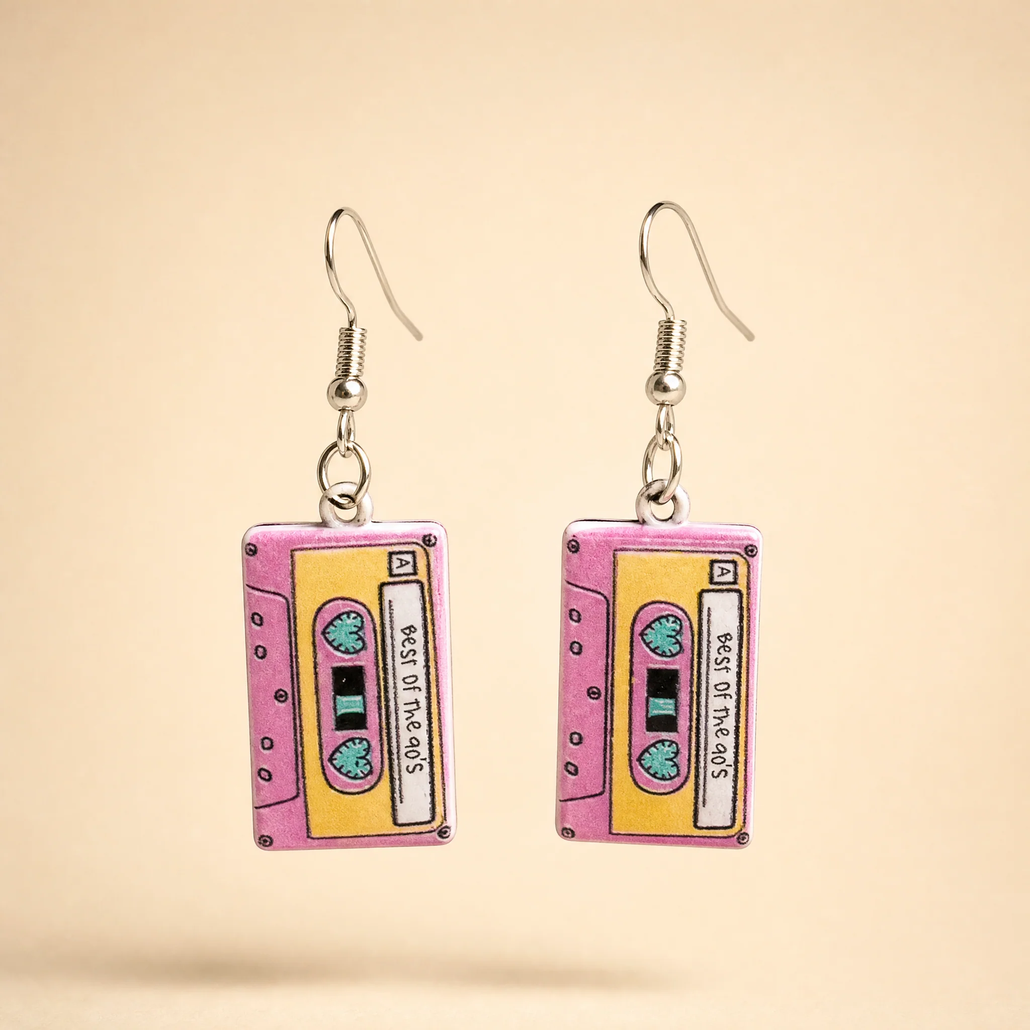 Best of the 90s Cassette Earrings | Retro Tape Jewelry