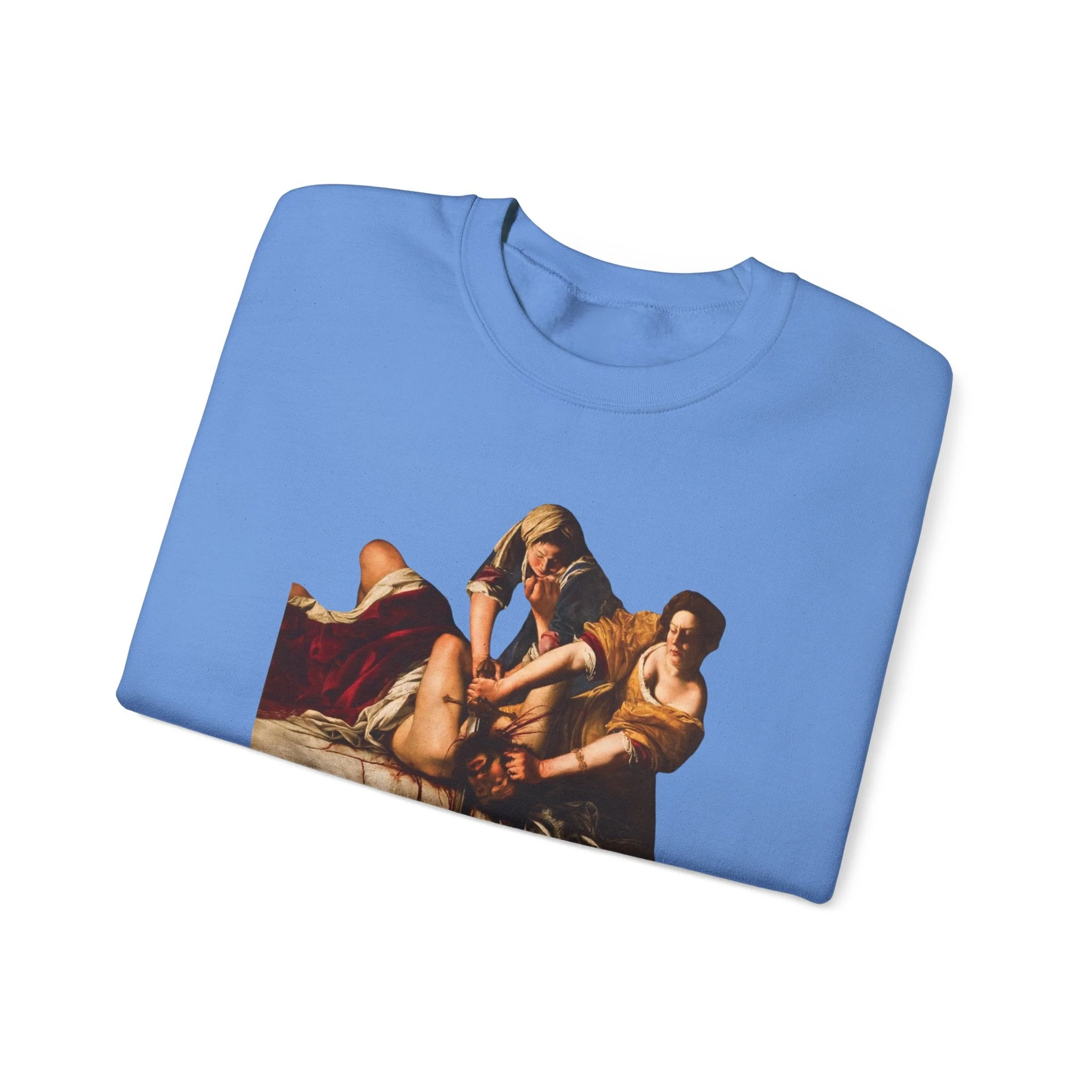 Besties Doing a Nice Beheading! Judith Slaying Holofernes Unisex Heavy Blend™ Crewneck Sweatshirt (Sizes S-5X) - Image 12