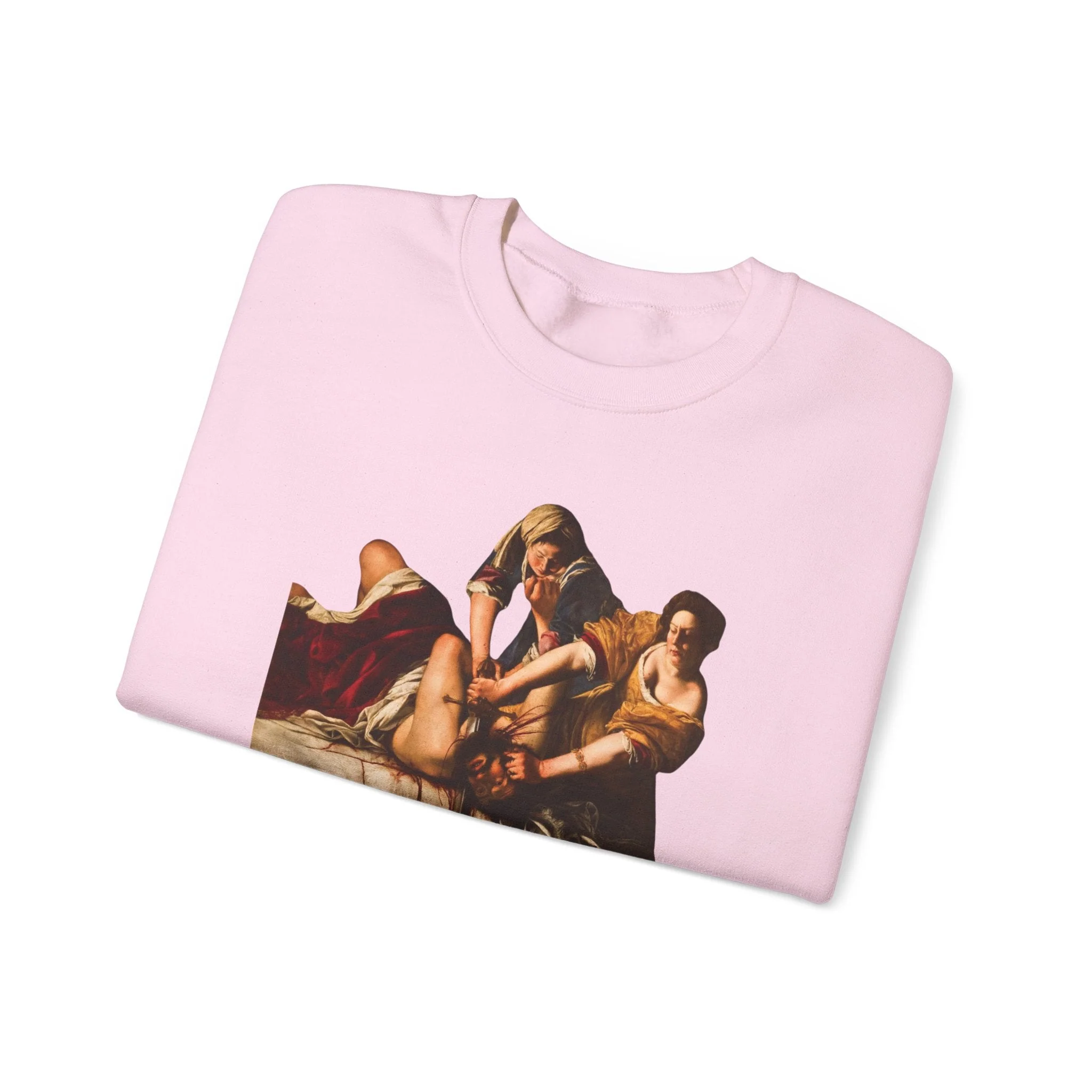 Besties Doing a Nice Beheading! Judith Slaying Holofernes Unisex Heavy Blend™ Crewneck Sweatshirt (Sizes S-5X) - Image 14