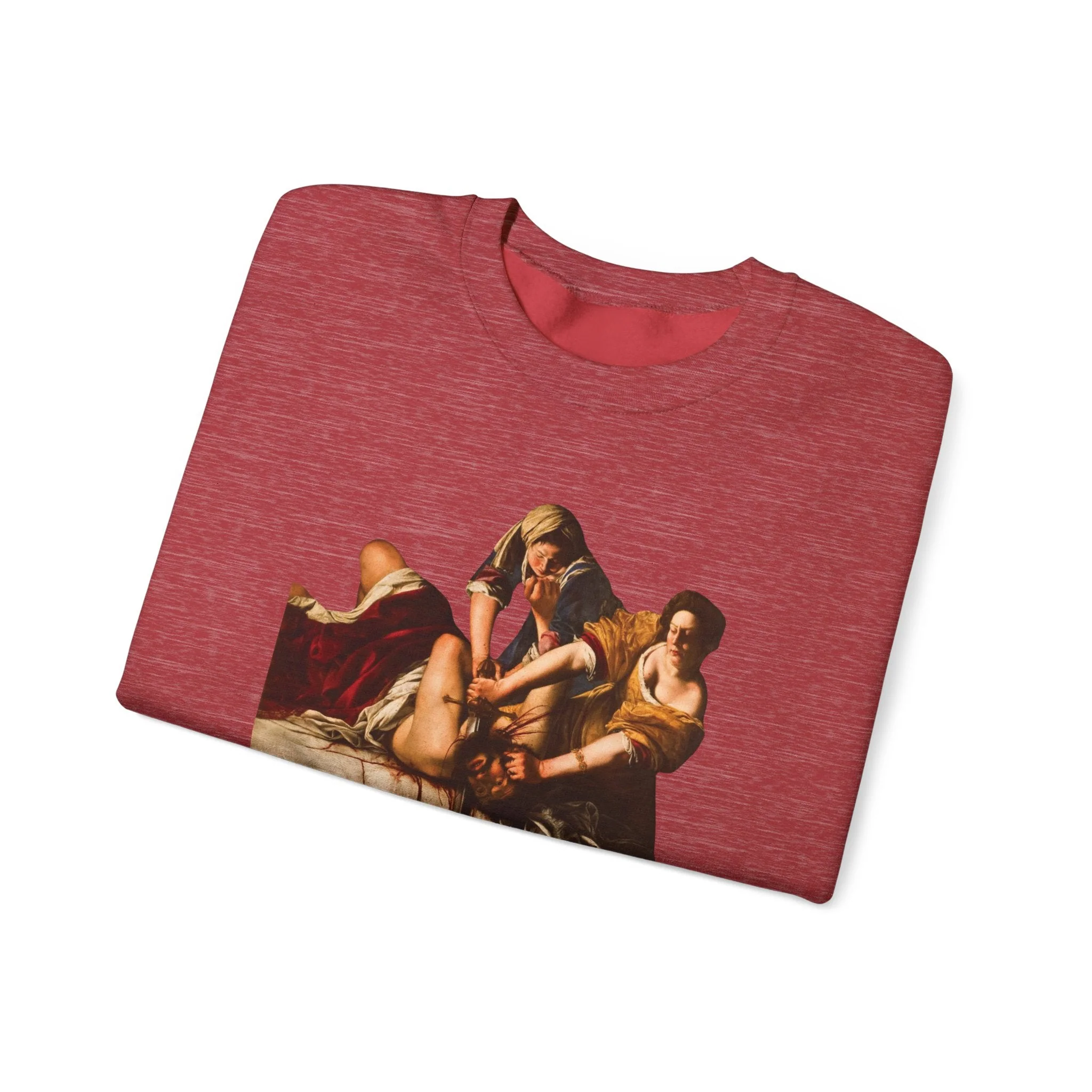 Besties Doing a Nice Beheading! Judith Slaying Holofernes Unisex Heavy Blend™ Crewneck Sweatshirt (Sizes S-5X) - Image 17