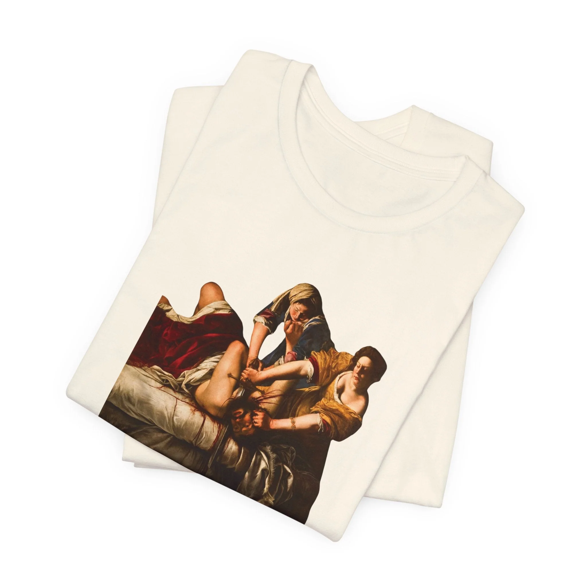 Besties Doing a Nice Beheading! Judith Slaying Holofernes Unisex Jersey Short Sleeve Tee - Image 10