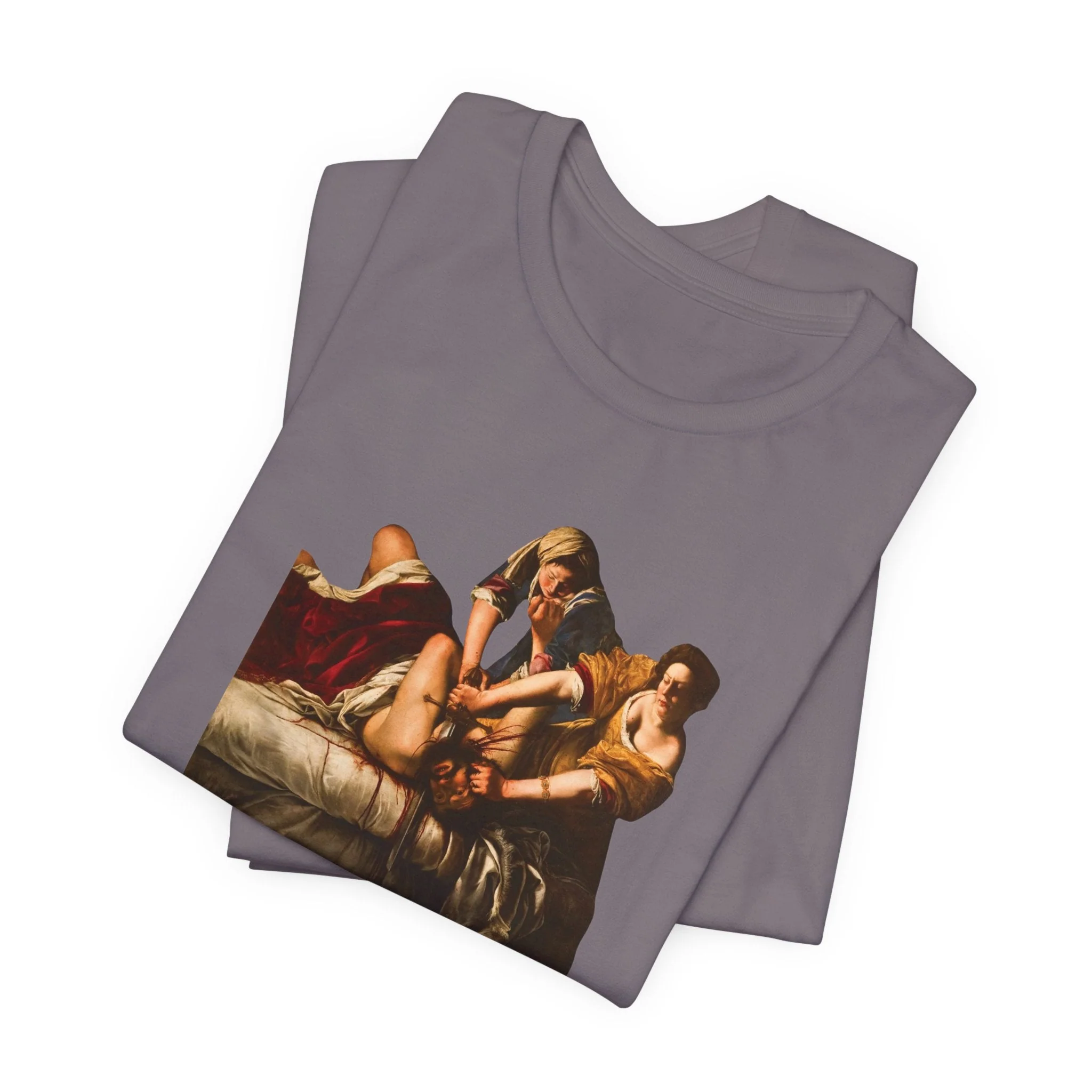 Besties Doing a Nice Beheading! Judith Slaying Holofernes Unisex Jersey Short Sleeve Tee - Image 14