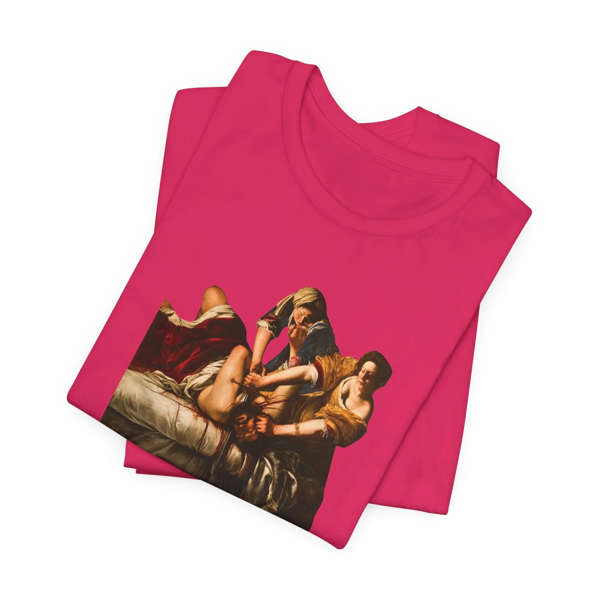 Besties Doing a Nice Beheading! Judith Slaying Holofernes Unisex Jersey Short Sleeve Tee - Image 6
