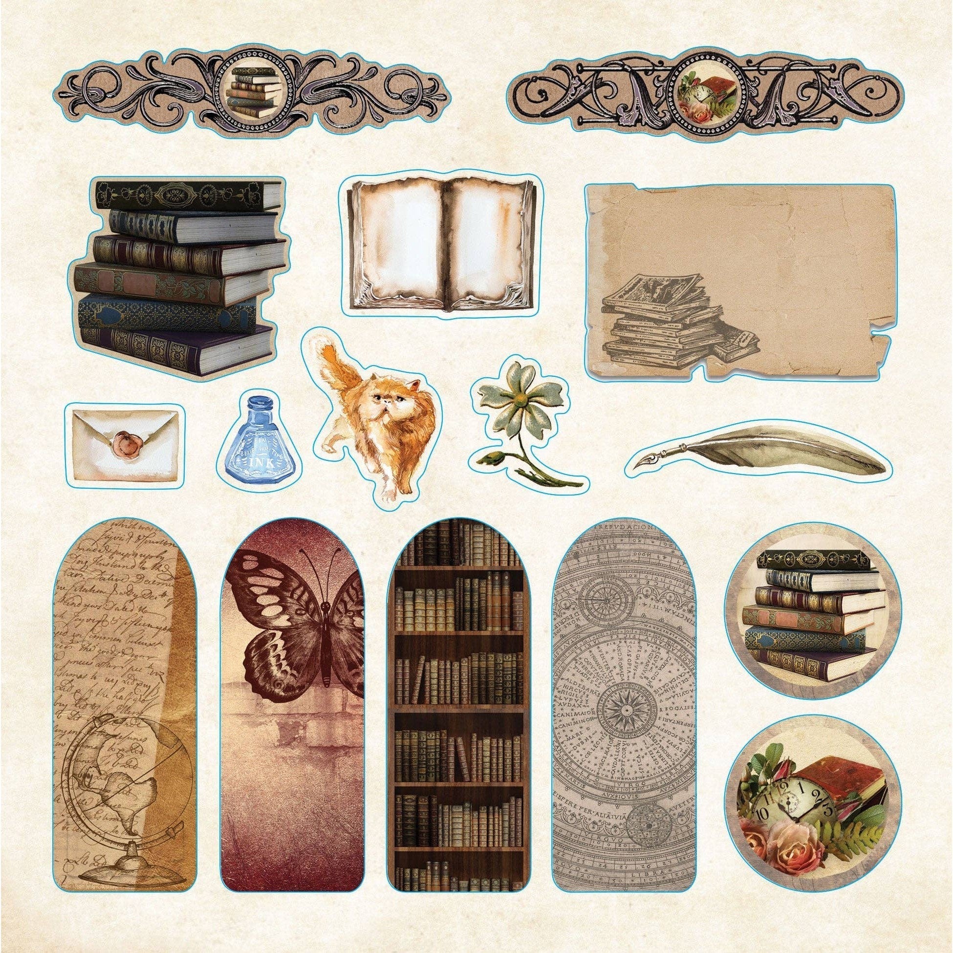 Bibliophilia Ephemera Sticker Book | An Enchanting Book Lovers' Sticker Book | Over 780 Decals - Image 4