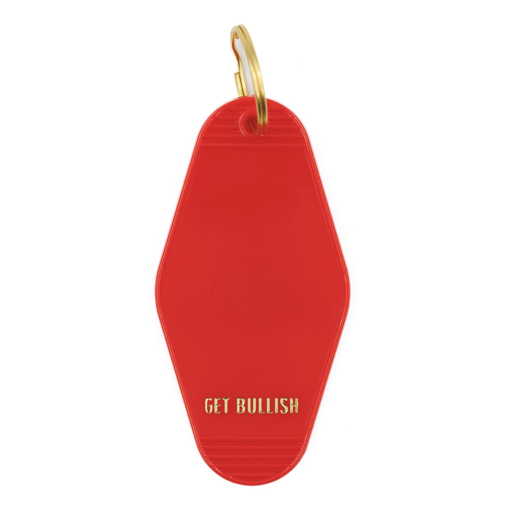 Big Clit Energy Motel Style Keychain in Red and Gold - Image 6