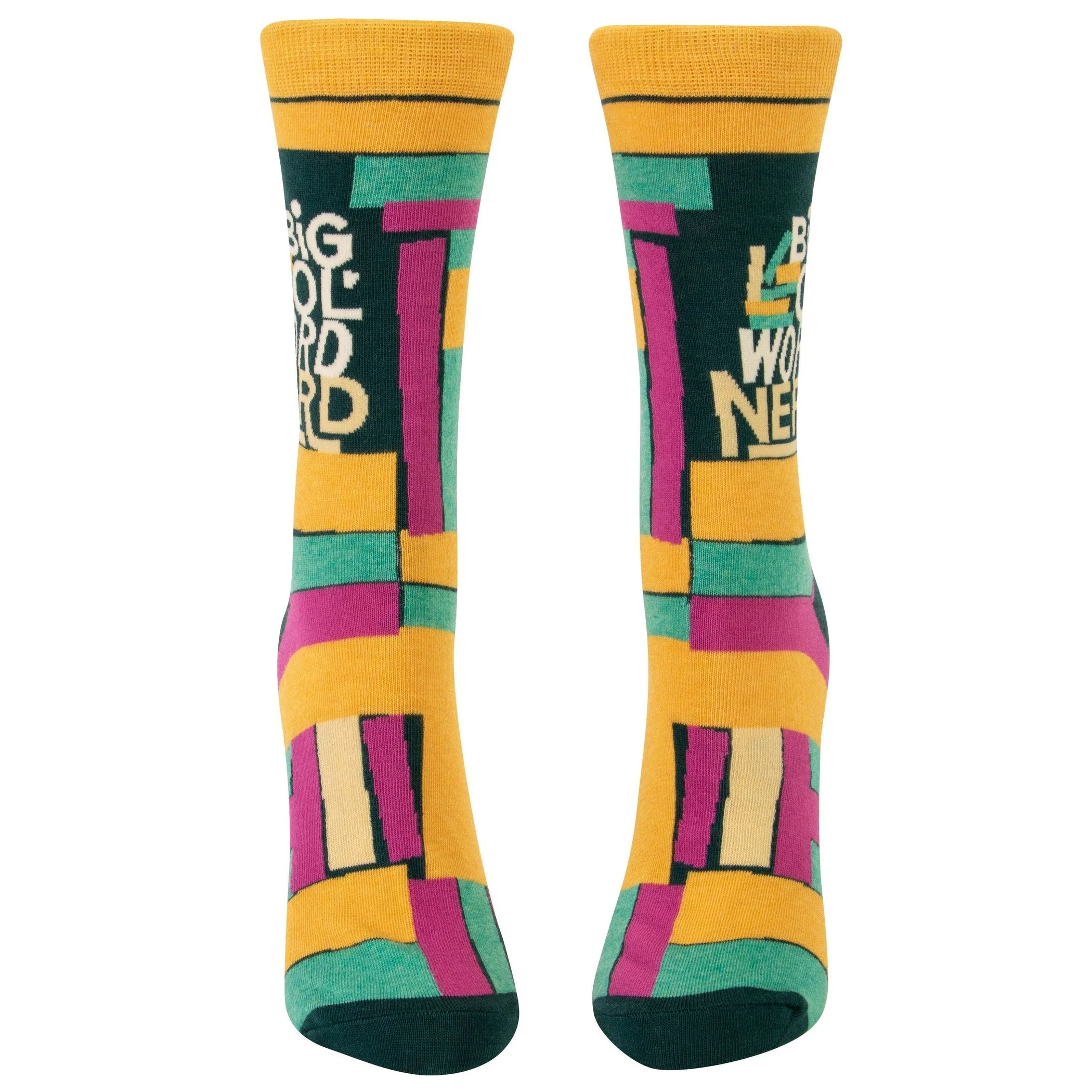Big Ol' Word Nerd Women's Crew Novelty Socks | BlueQ at GetBullish - Image 3