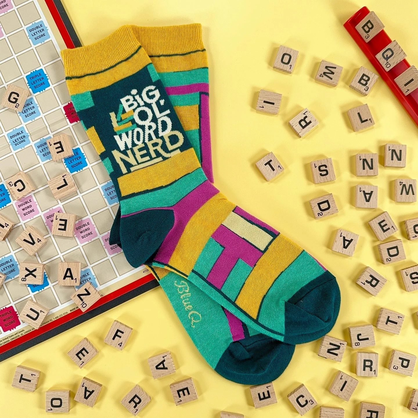 Big Ol' Word Nerd Women's Crew Novelty Socks | BlueQ at GetBullish - Image 4