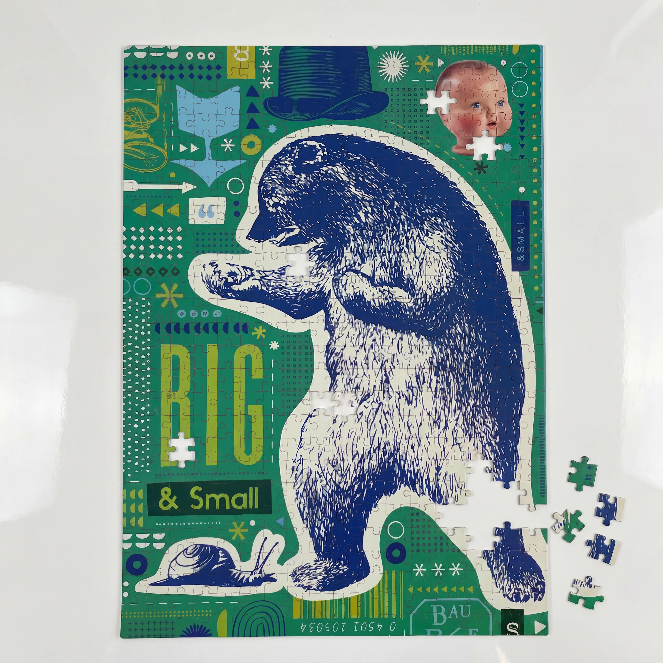 Big & Small Puzzle | Bear Snail Jigsaw Puzzle | 500 Pieces - Image 2