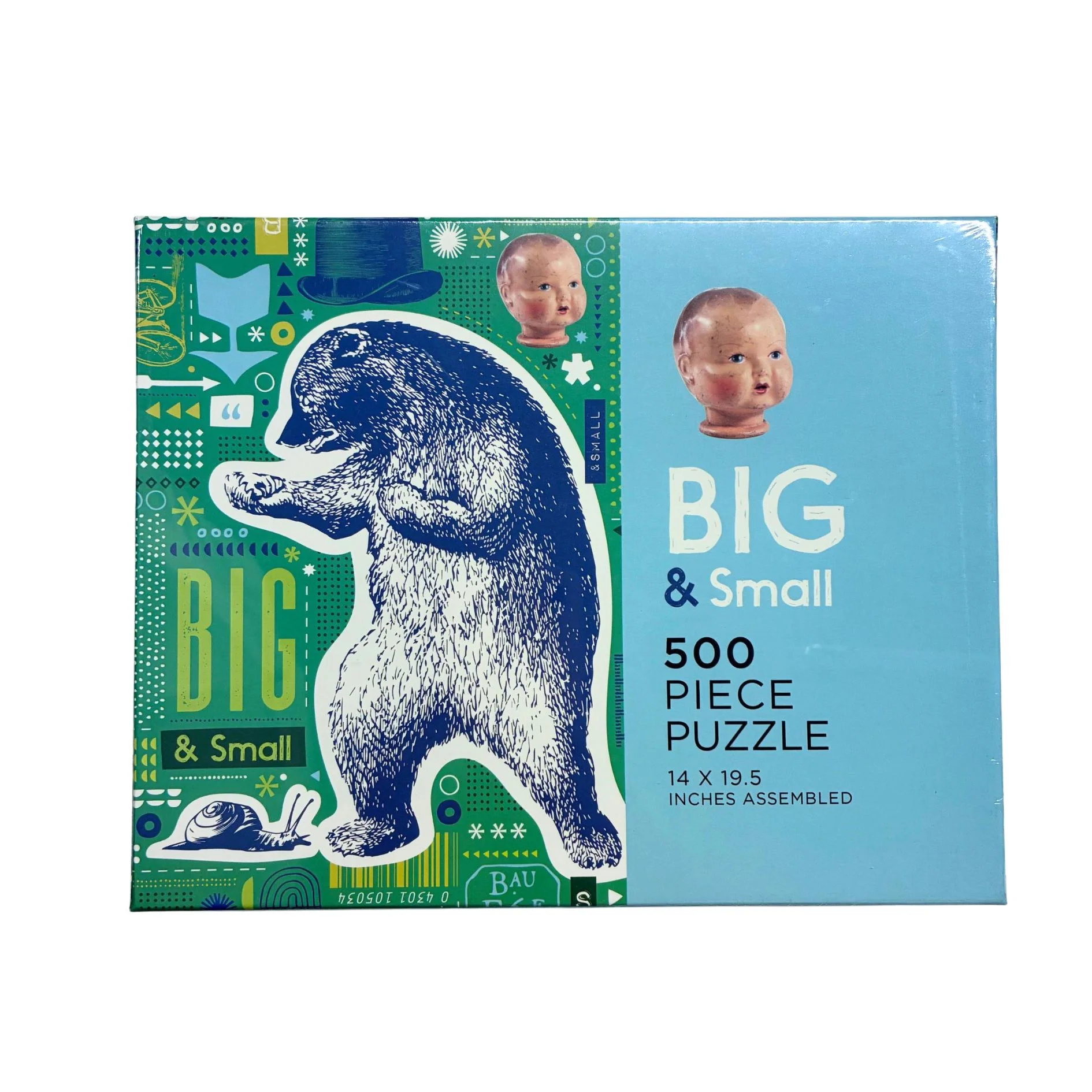 Big & Small Puzzle | Bear Snail Jigsaw Puzzle | 500 Pieces - Image 3