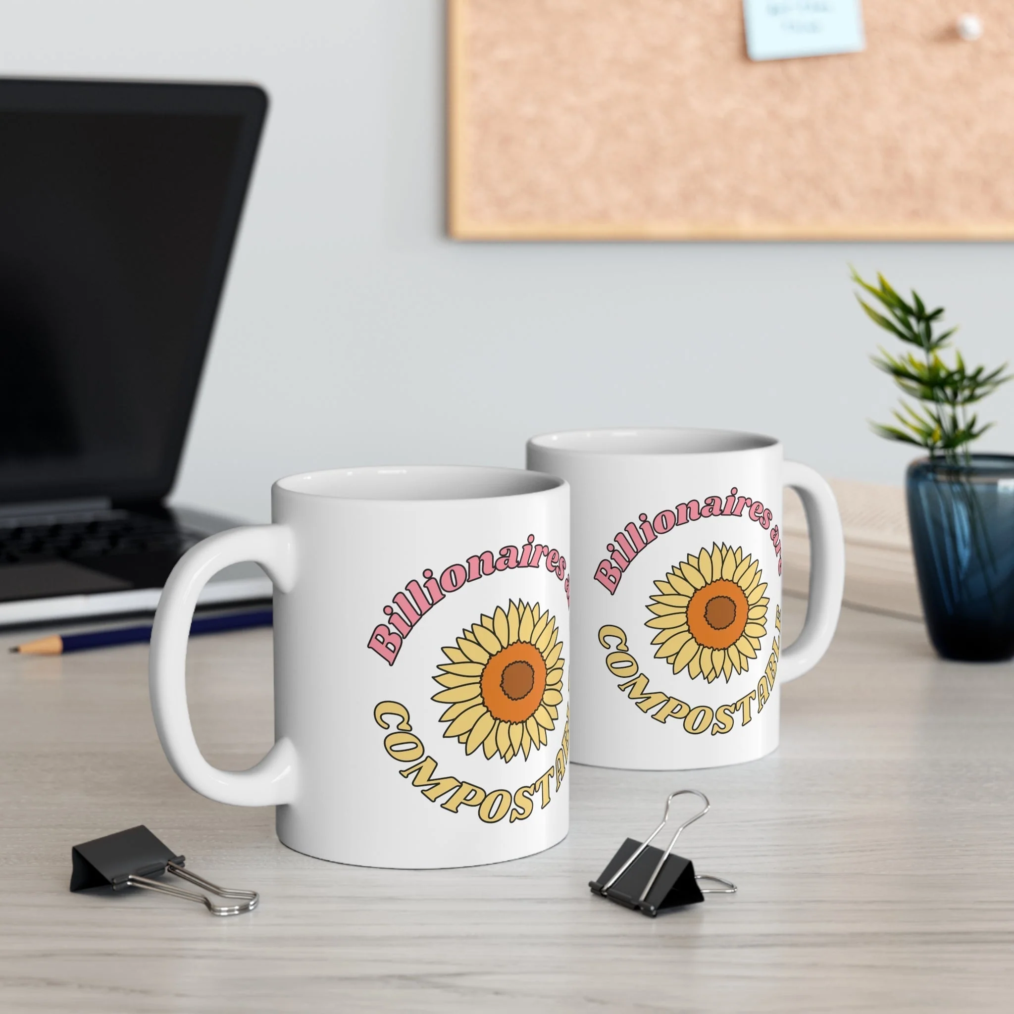 Billionaires are Compostable Ceramic Mug 11oz - Image 5