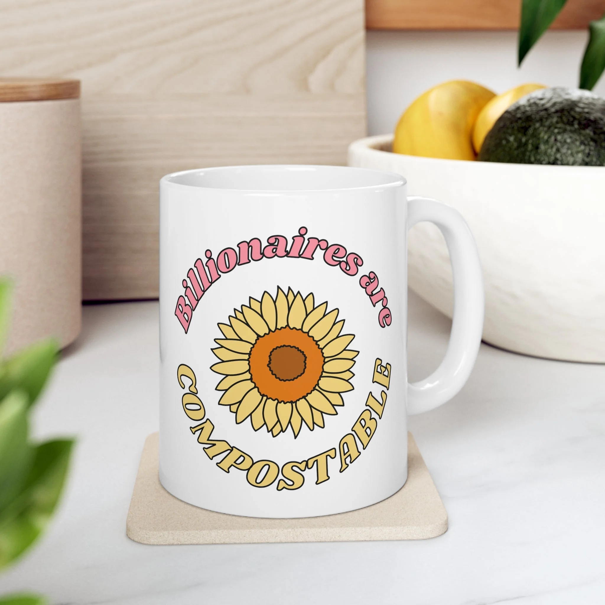 Billionaires are Compostable Ceramic Mug 11oz - Image 6