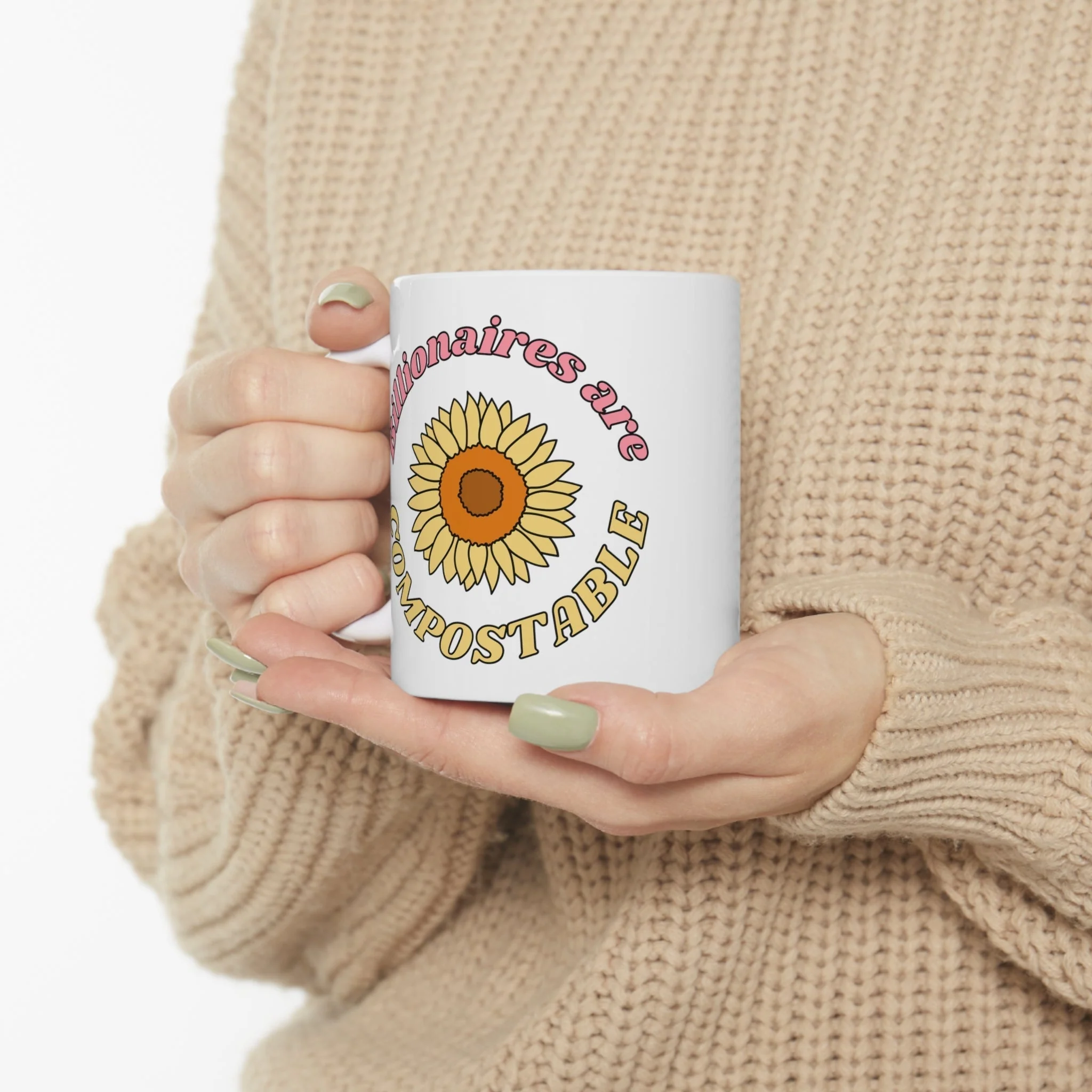 Billionaires are Compostable Ceramic Mug 11oz - Image 8