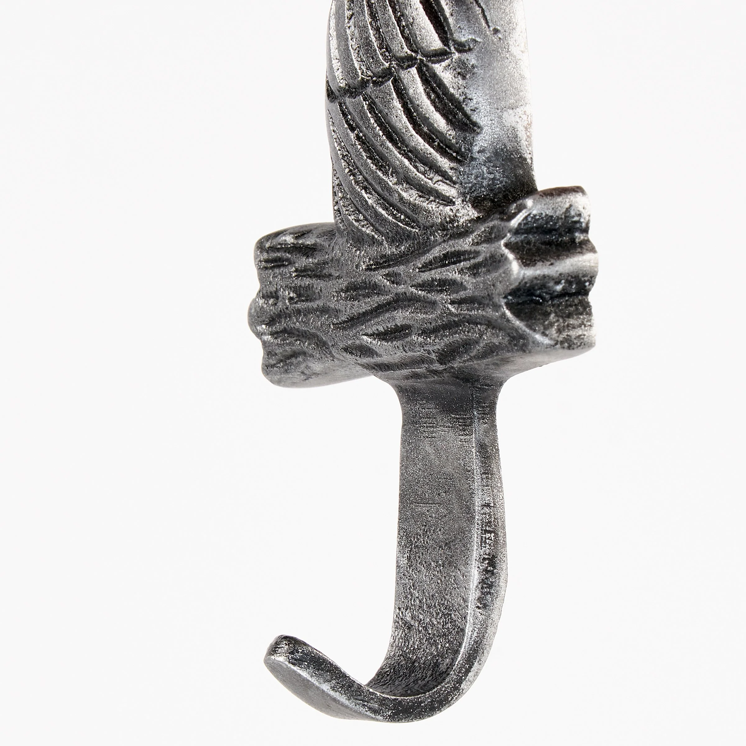 Decorative Bird Hook Set of 2 | Antique Metal Finish - Image 4