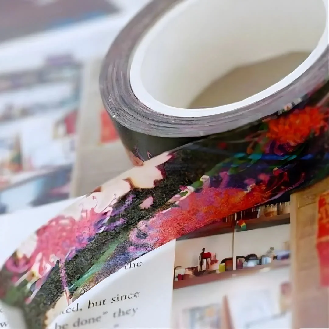 Black Tropics Washi Tape | Gift Wrapping and Craft Tape - Image 3