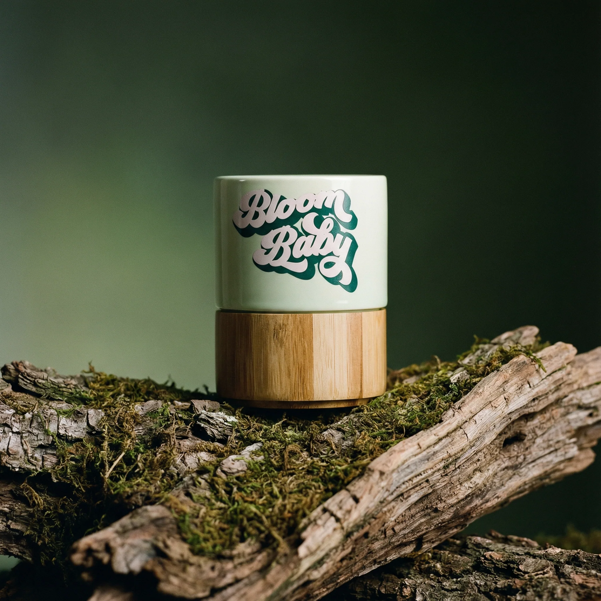 Bloom Baby Petite Ceramic Mug with Bamboo Base