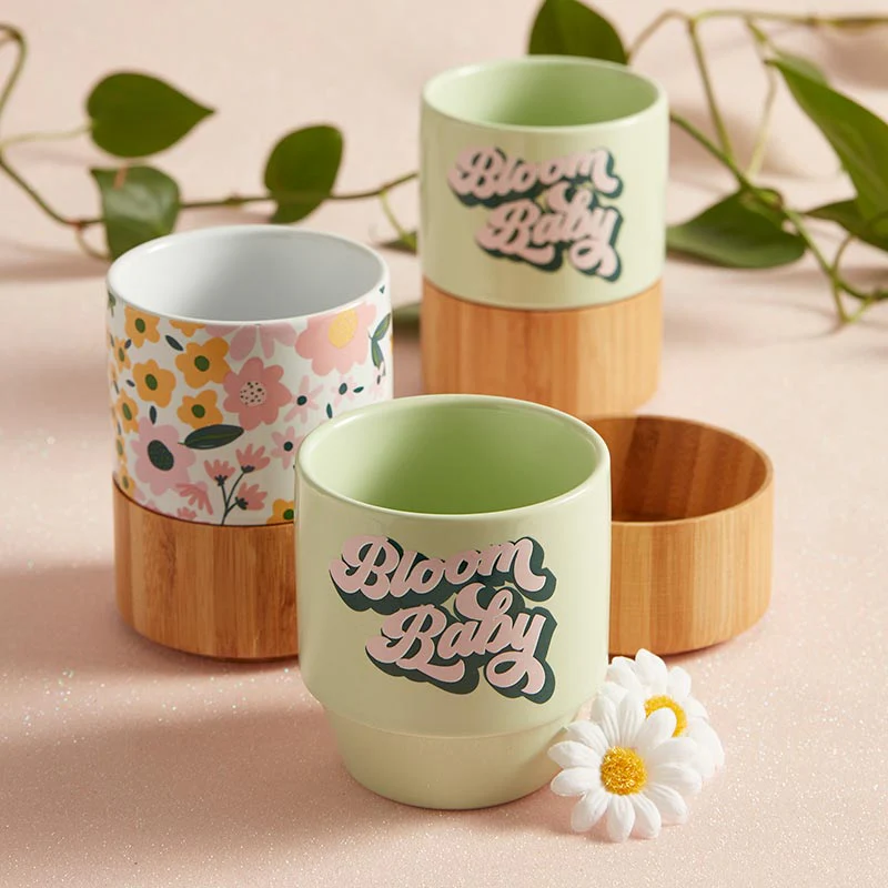 Bloom Baby Petite Ceramic Mug with Bamboo Base - Image 4