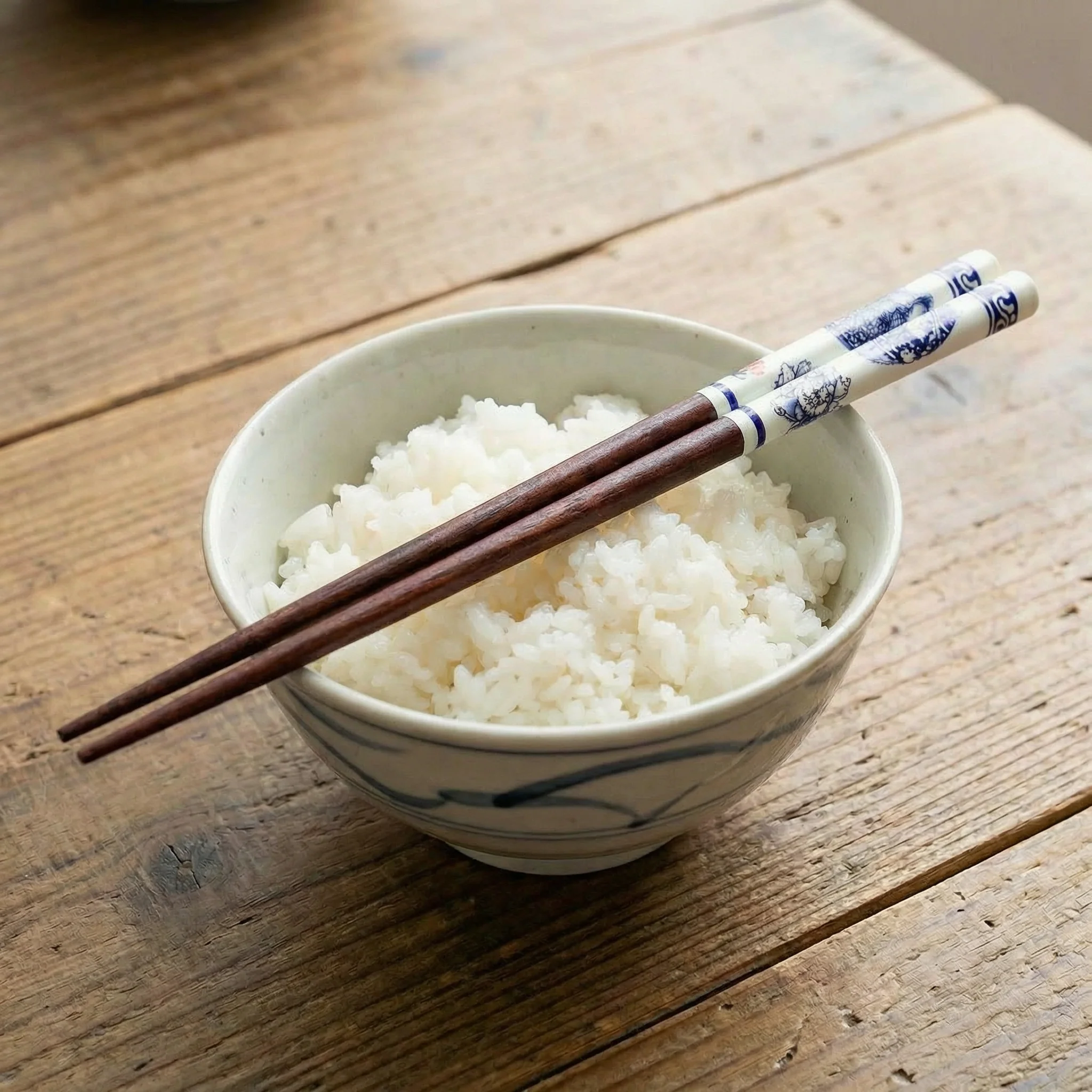 Blue & White Wood Chopsticks Giftable Set | Set of 5 Sets | Japanese | 9” - Image 3