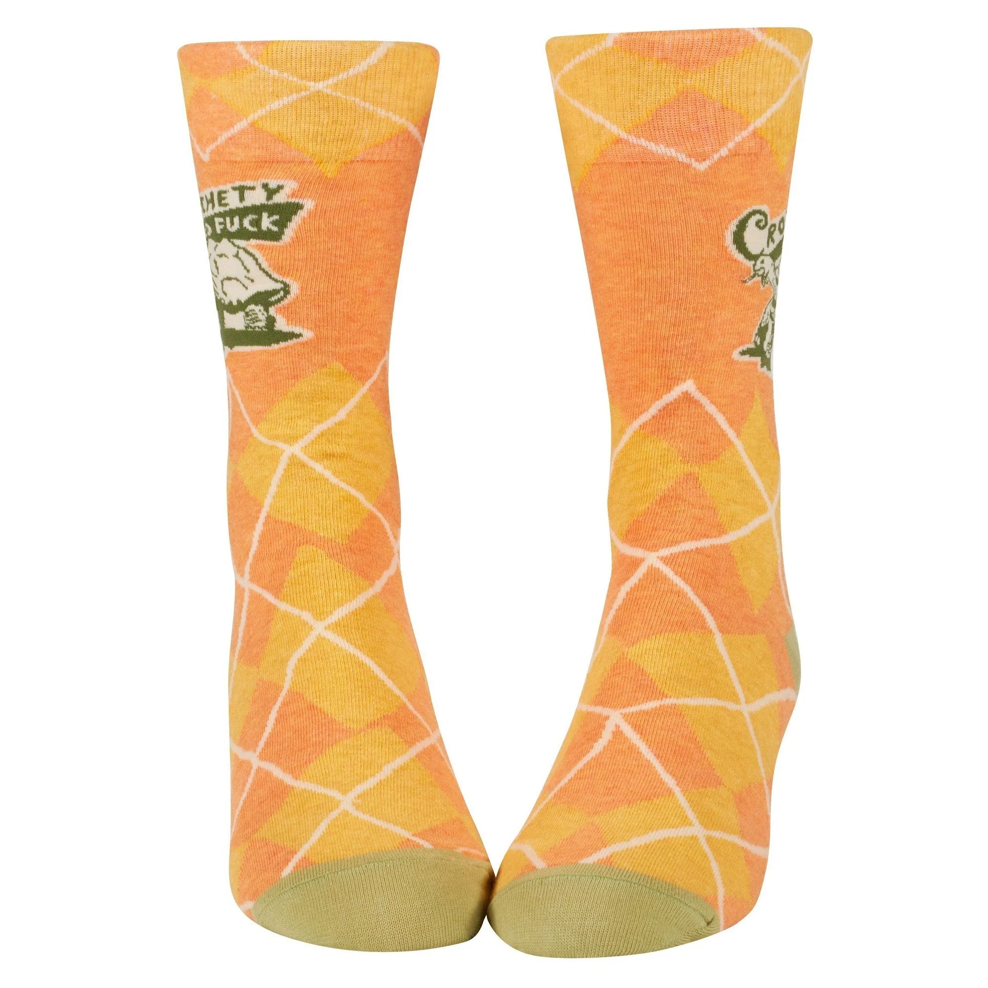 Crotchety Old Fuck Men's Crew Socks | Novelty Funny Socks | BlueQ at GetBullish - Image 4