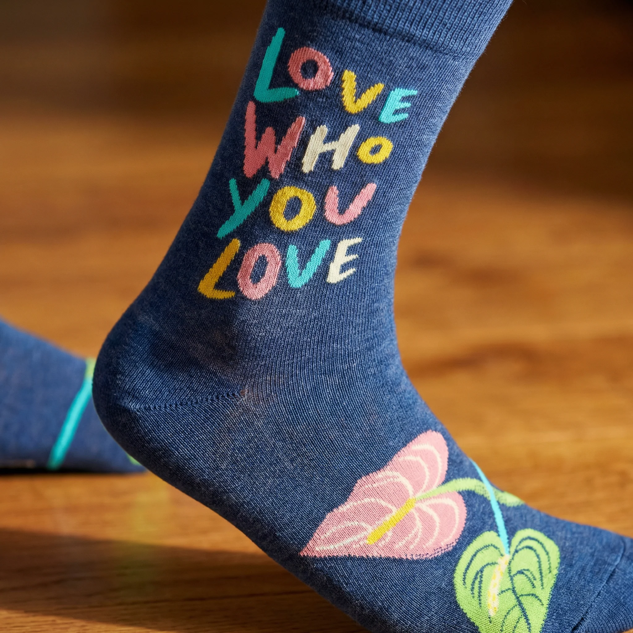 BlueQ Men's Pride Socks Set of 2 | Love Who You Love + Hate Will Fucking Lose - Image 8