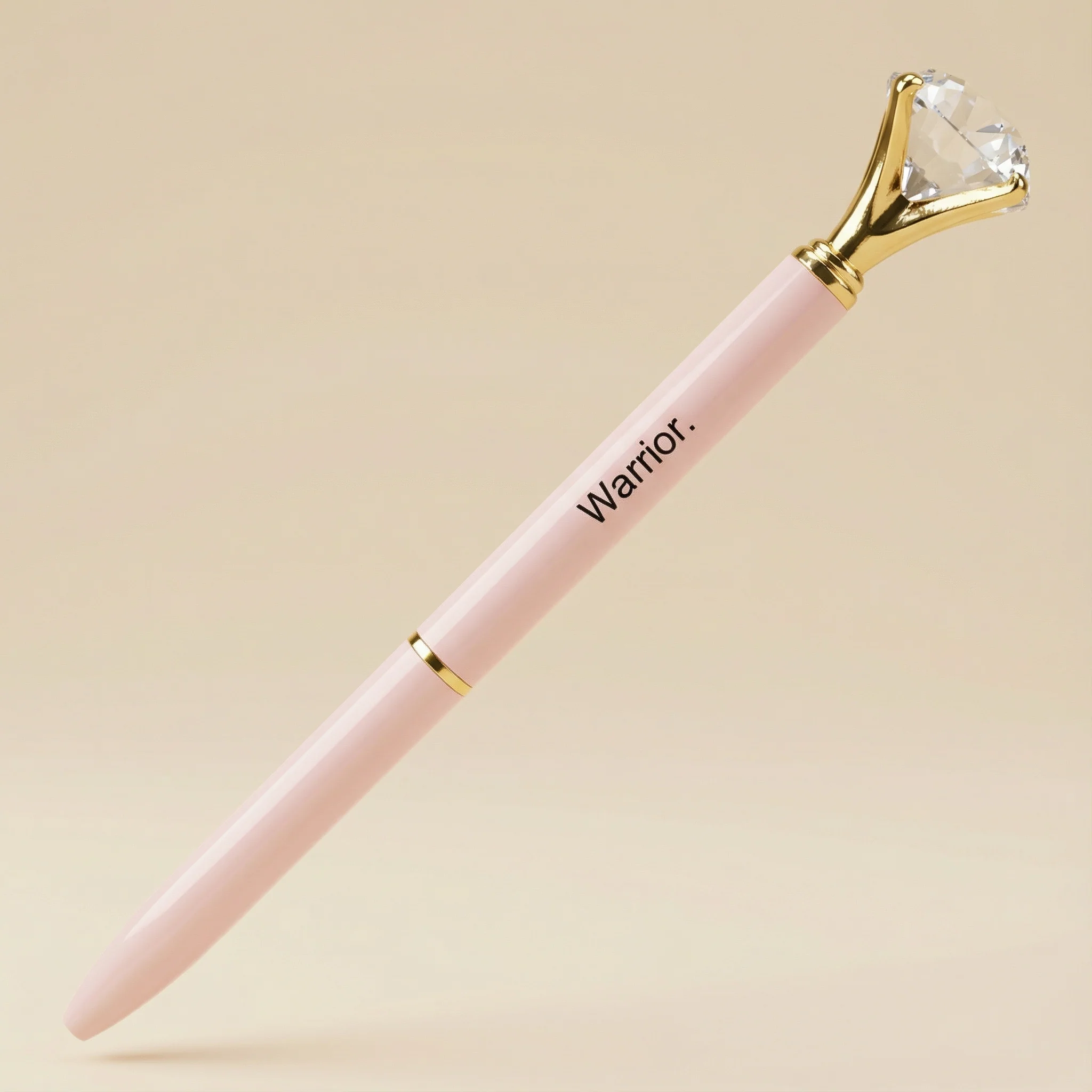 Blush Pink Gem "Warrior" Pen in Gift Box | Jewel-Topped Gift Pen - Image 5