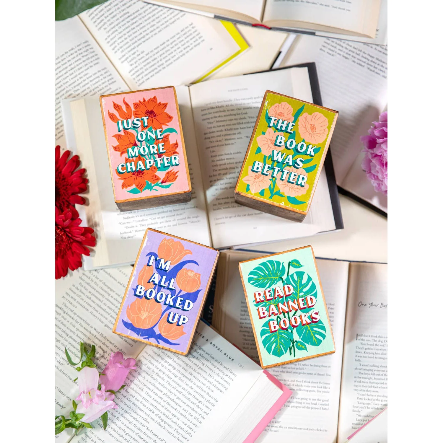 Bookish Sayings Handmade Single Bookend (Sold Individually) - Image 6