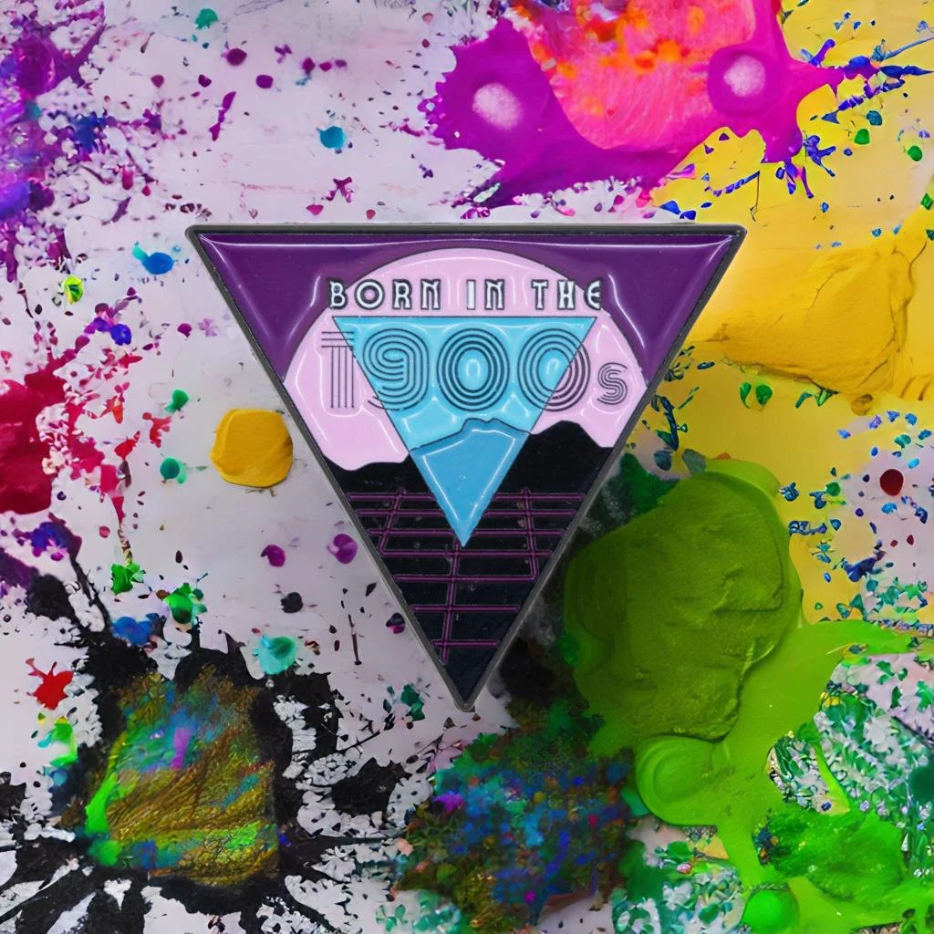 Born in the 1900s Enamel Pin - '80s Vibes Millennial - Image 3