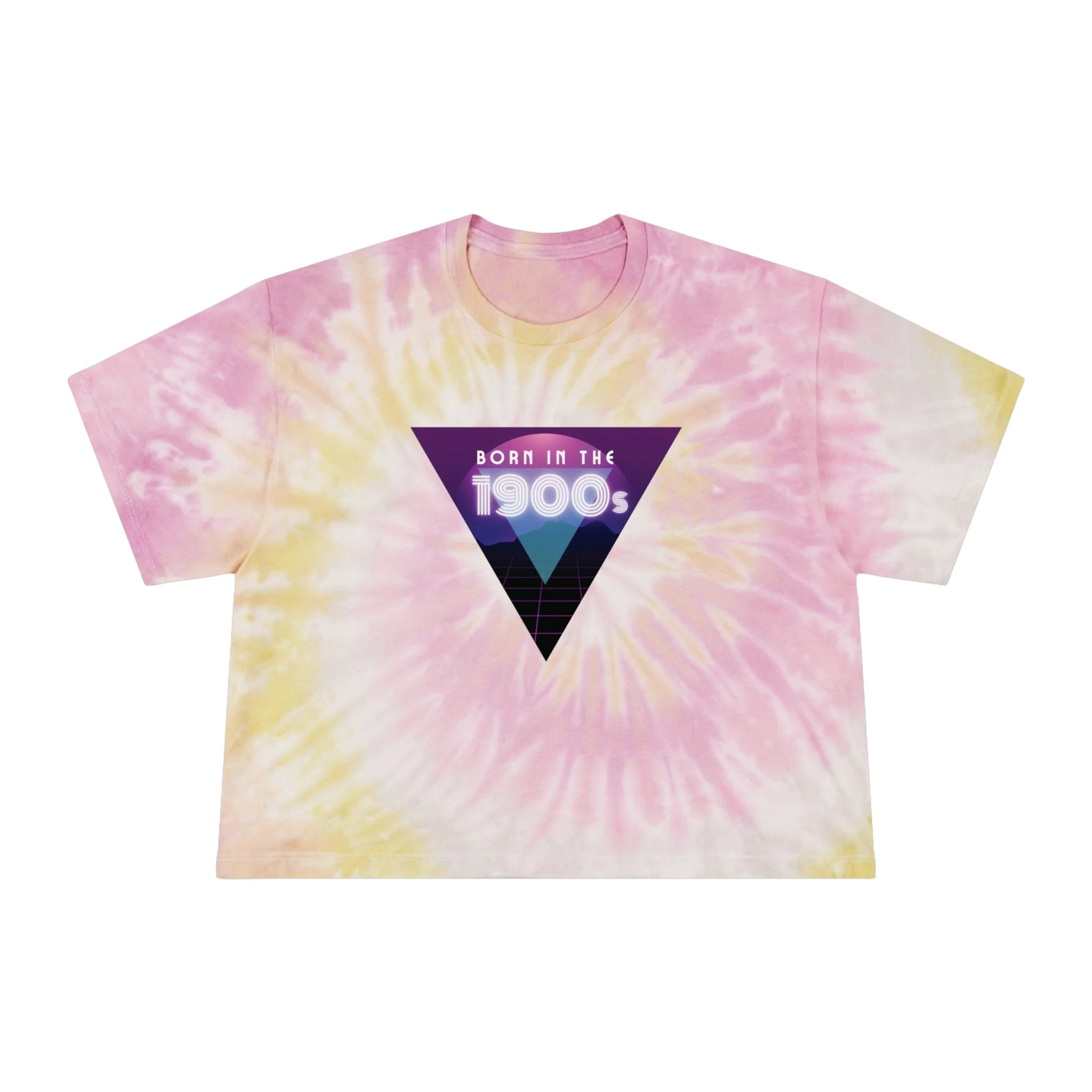 Born in the 1900s Women's Tie-Dye Crop Tee - Image 6