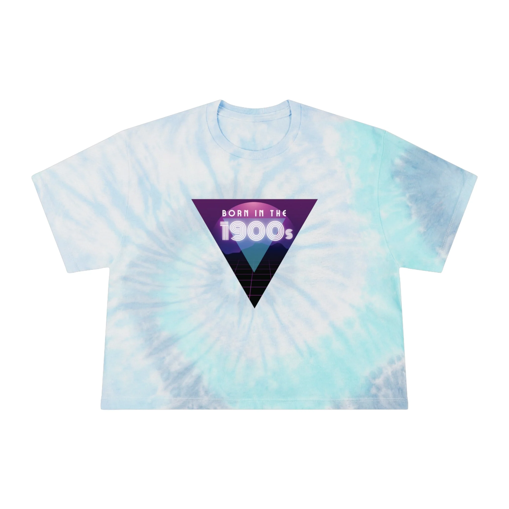 Born in the 1900s Women's Tie-Dye Crop Tee - Image 8