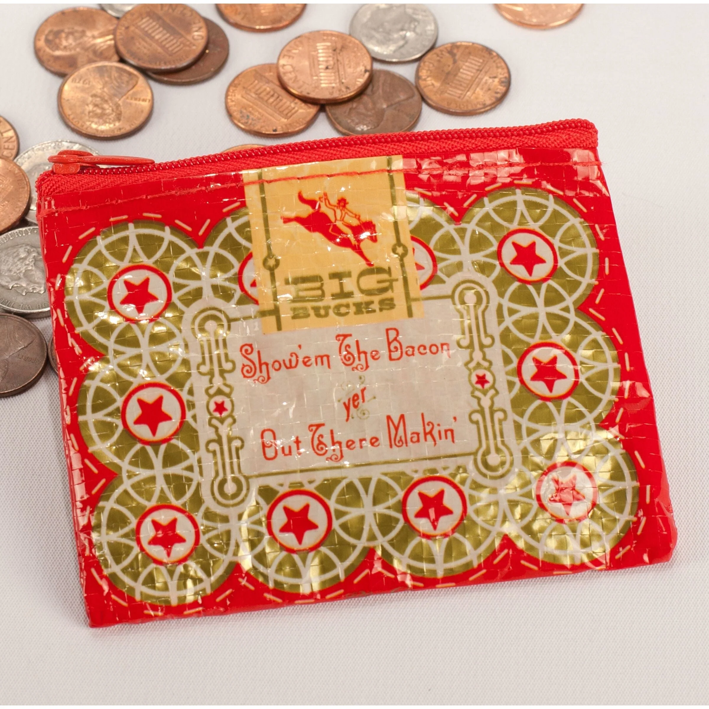 Boss Lady Coin Purse | Recycled Material | 3"h x 4"w | BlueQ at GetBullish - Image 10
