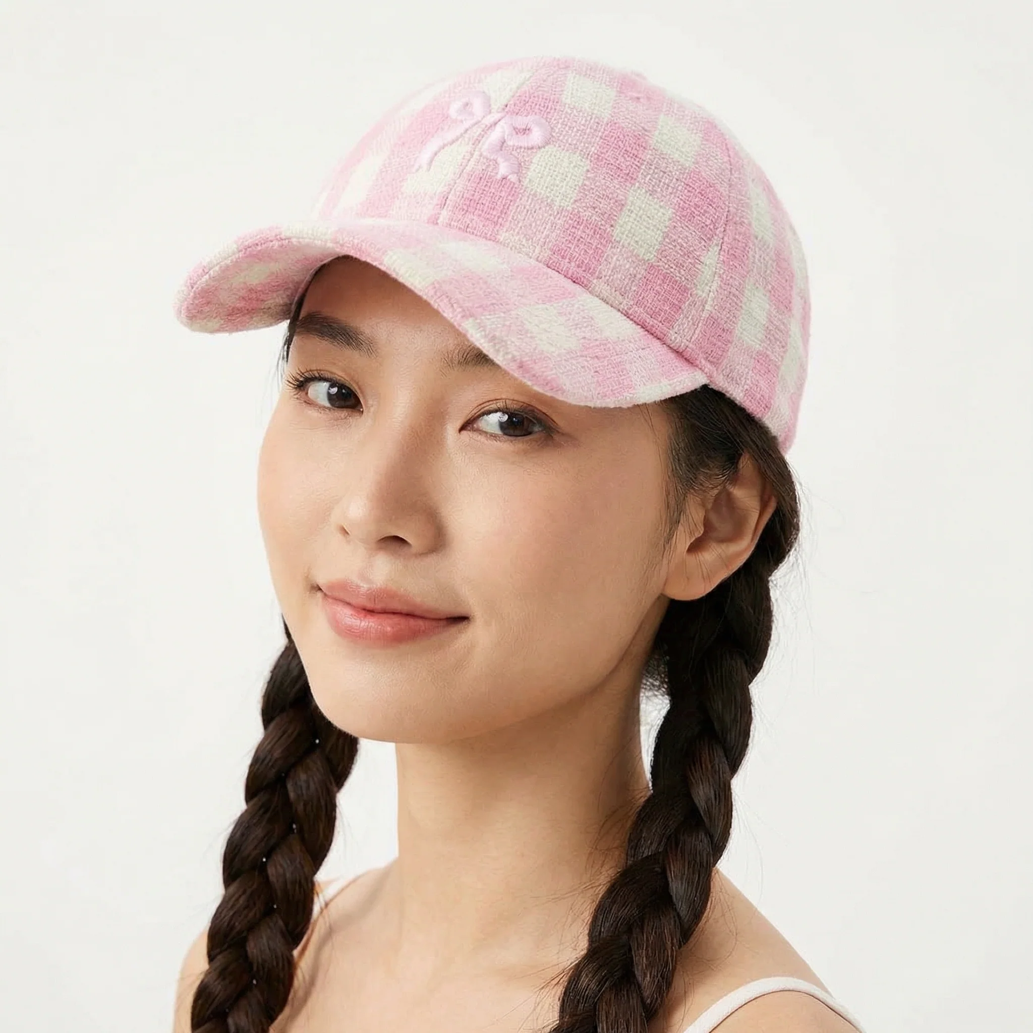 Pink Bow Baseball Cap | Cute Bow Embroidered Women’s Cap | Adjustable Casual Hat - Image 3