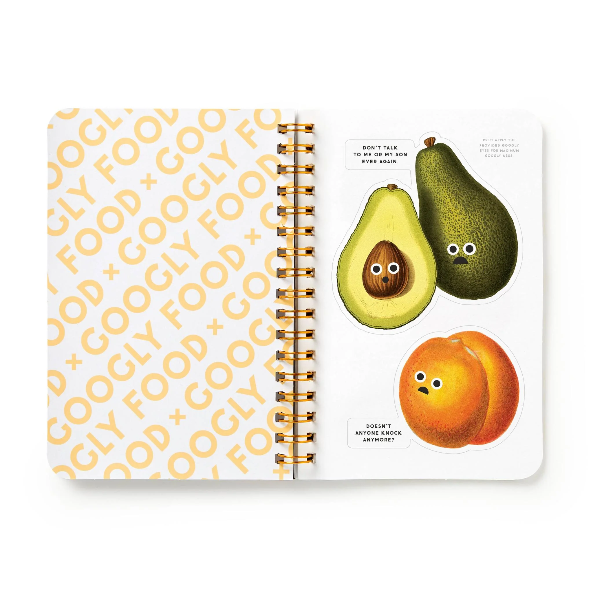 Brass Monkey Googly Food Sticker Book | Vintage-inspired Googly-eye Decals - Image 7