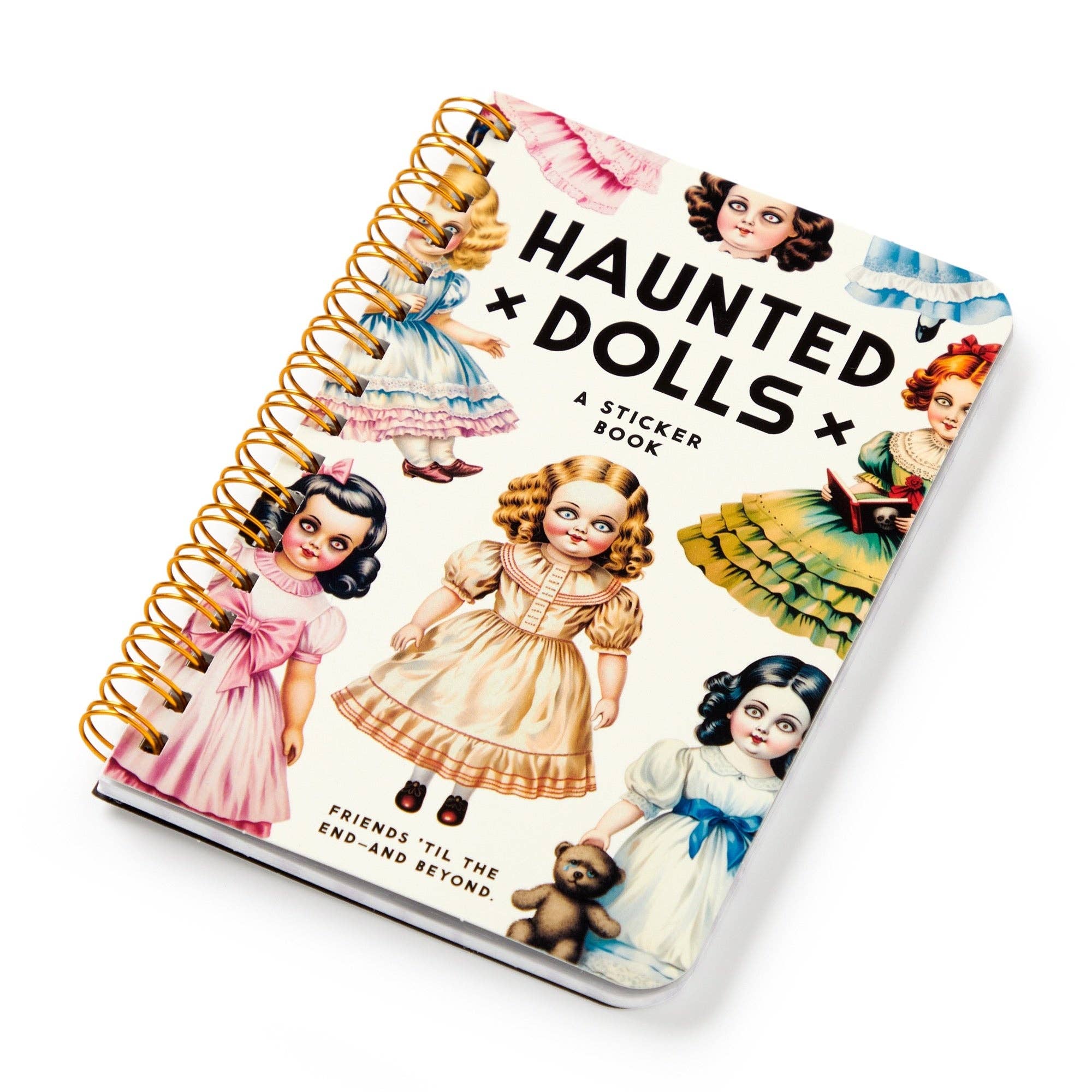 Brass Monkey Haunted Dolls Sticker Book | Vintage-inspired Spooky Decals - Image 3