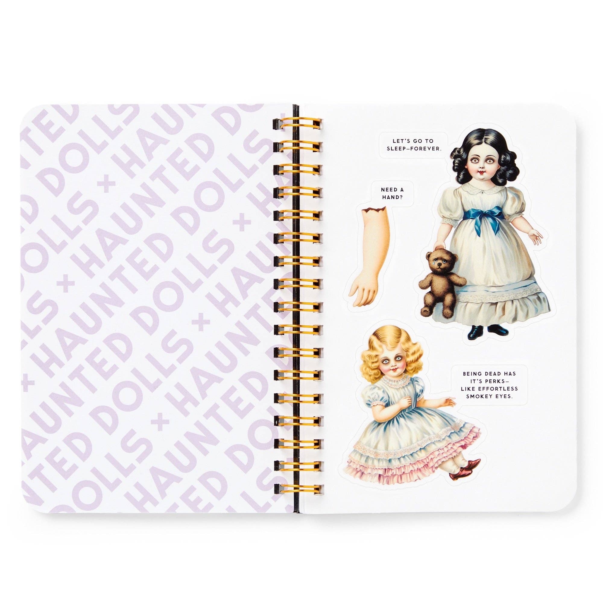 Brass Monkey Haunted Dolls Sticker Book | Vintage-inspired Spooky Decals - Image 7