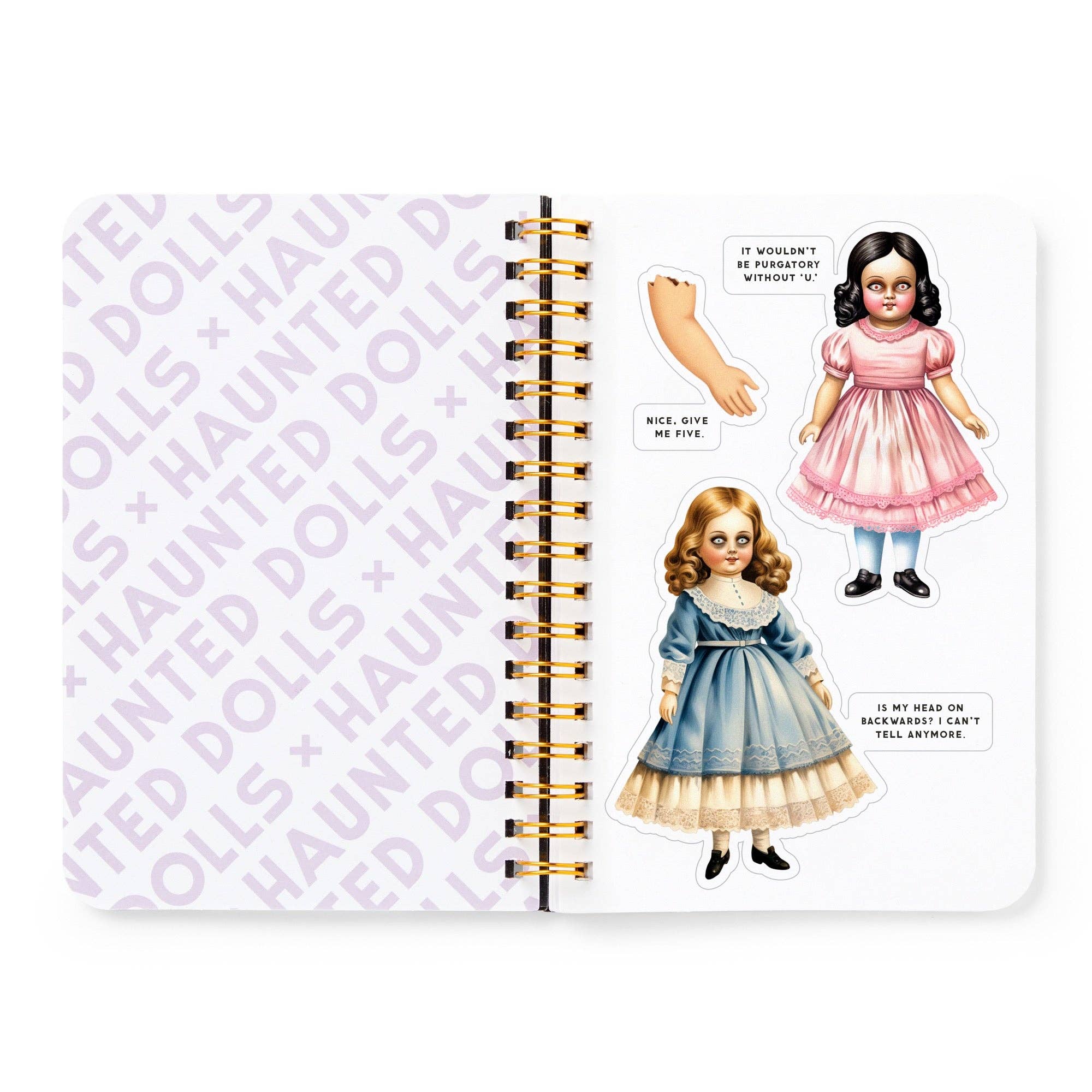 Brass Monkey Haunted Dolls Sticker Book | Vintage-inspired Spooky Decals - Image 9