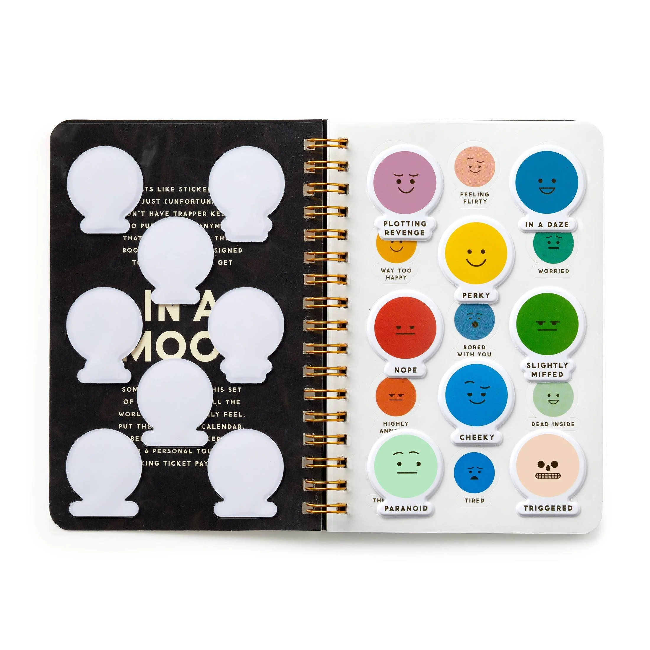 Brass Monkey In A Mood Sticker Book | Emotions Moody Emoticons Decals - Image 4