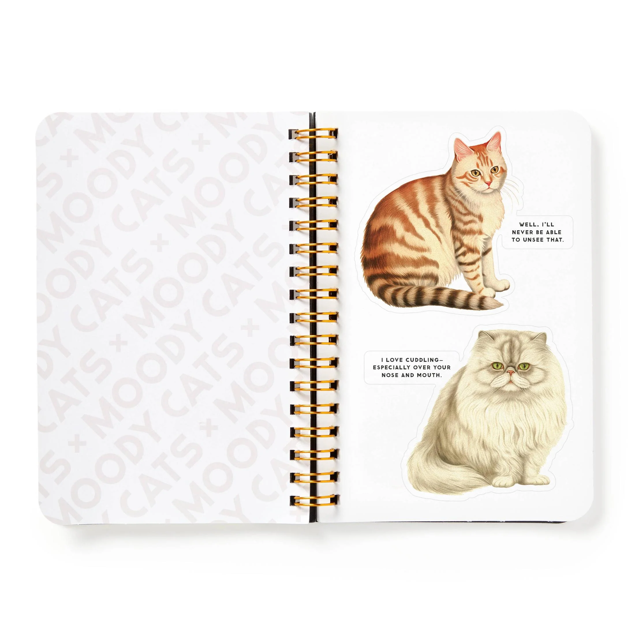 Brass Monkey Moody Cats Sticker Book | Funny Vintage Cat Stickers for Adults - Image 8