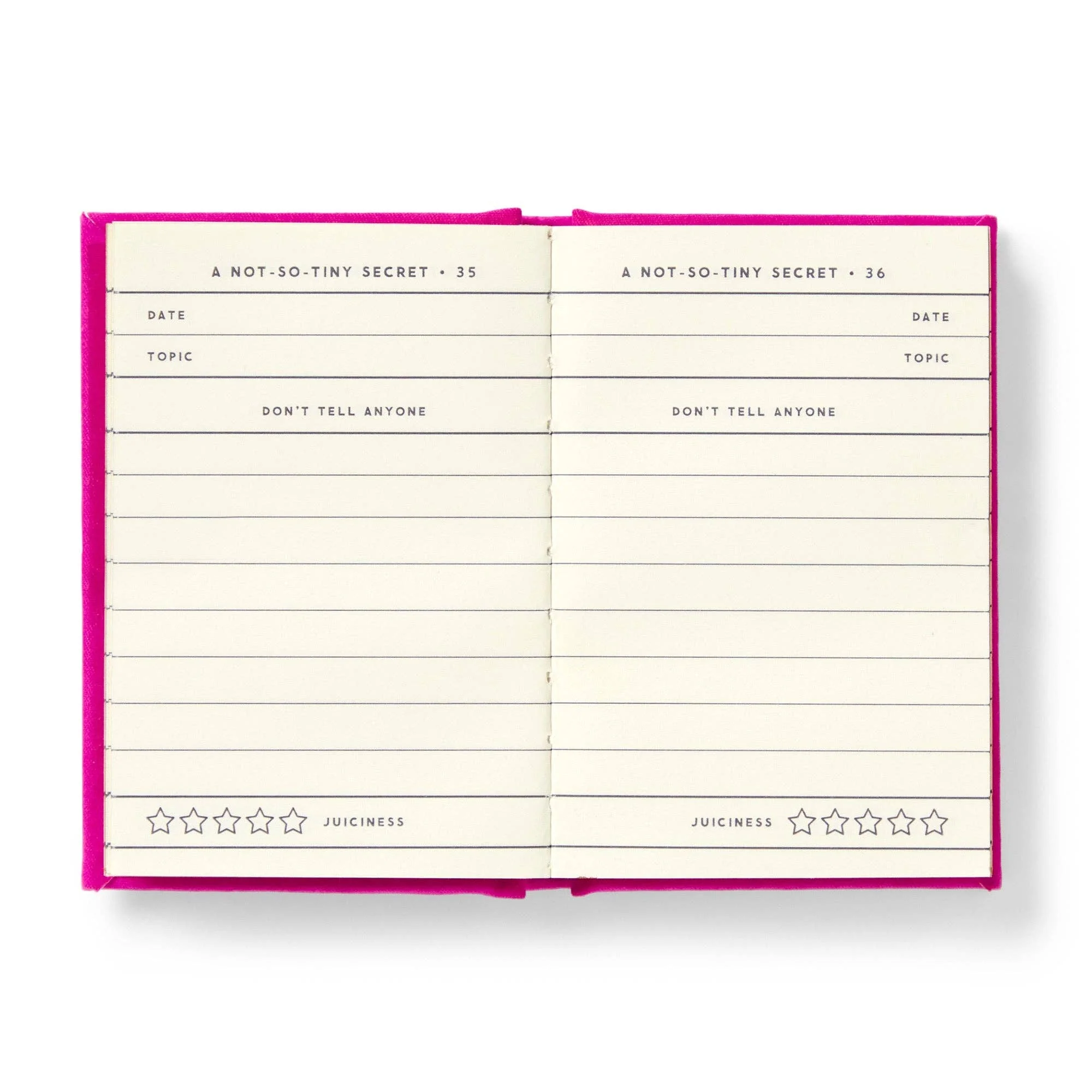 Brass Monkey Tiny Diary for Not So Tiny Secrets | Mini Record Journal Notebook | 2.75” x 3.75” - Image 9
