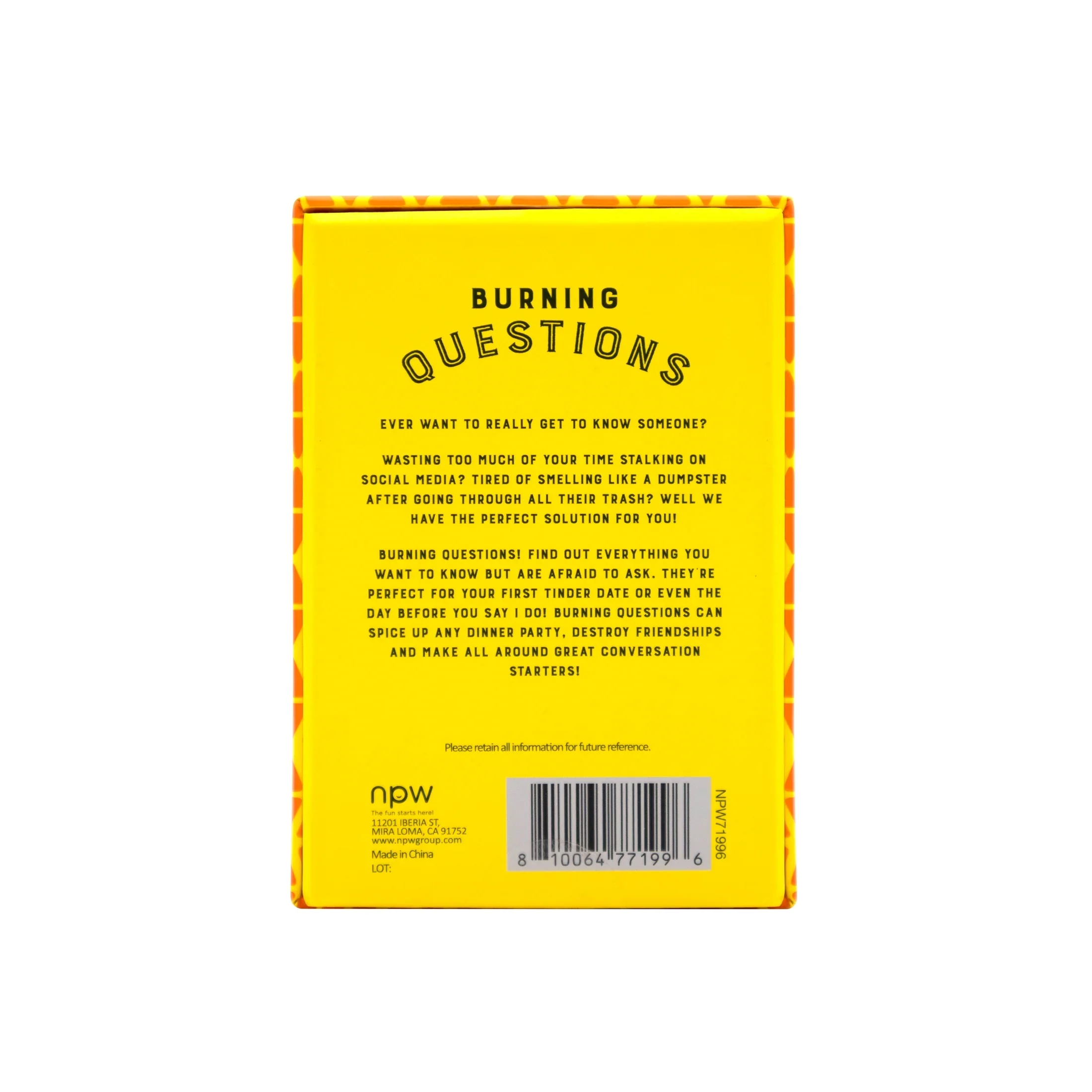 Burning Questions Card Game | 80 Cards to Answer All the Juicy Questions - Image 3