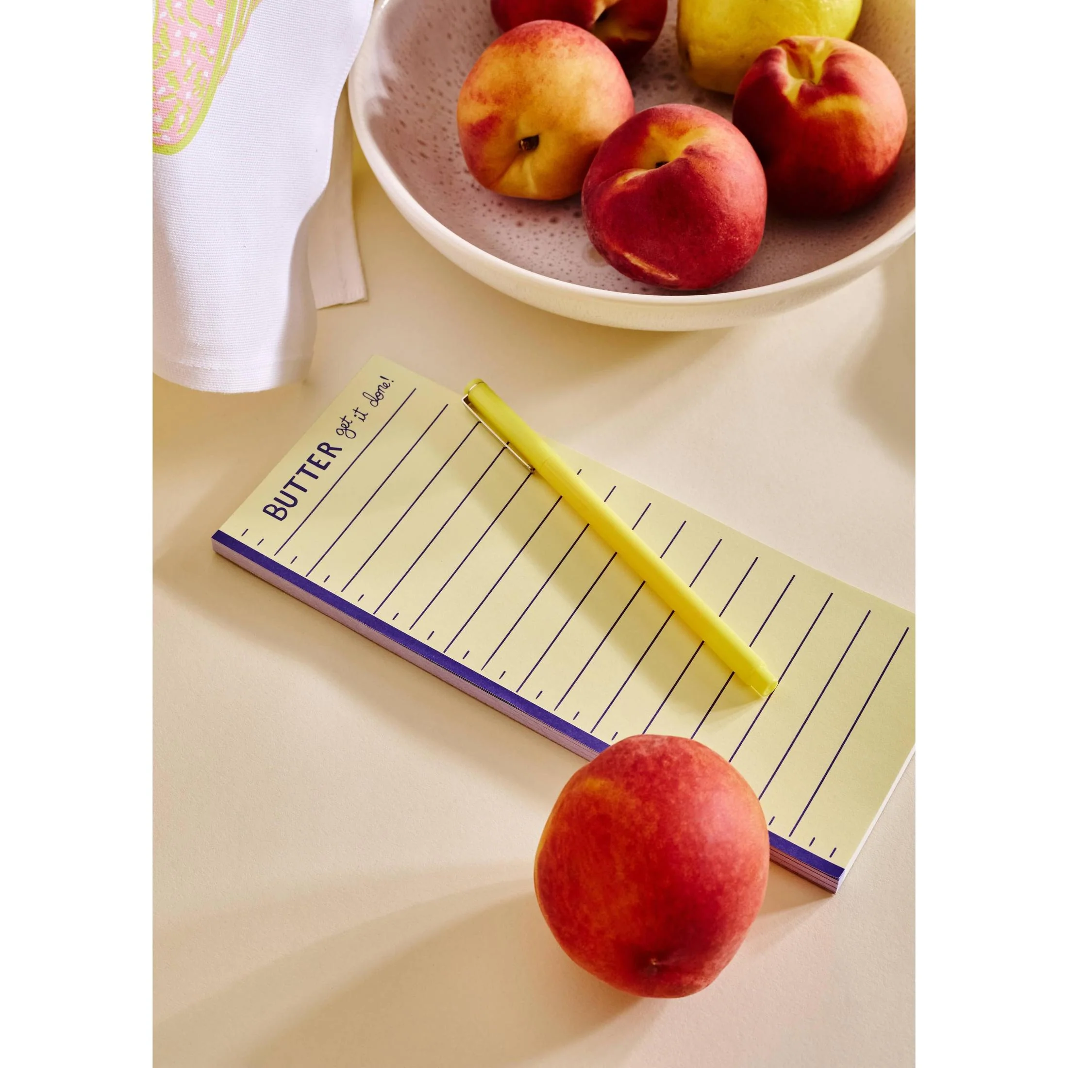 Butter Get It Done Notepad | Butter Themed Cute Yellow Lined List Pad - Image 3