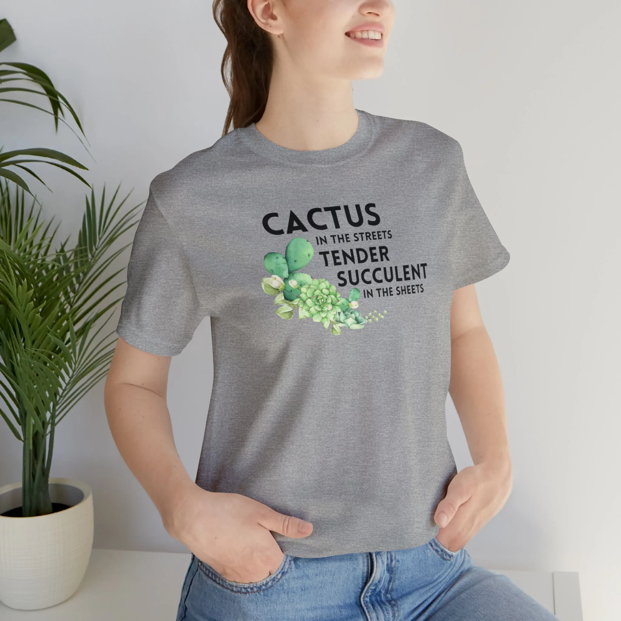 Cactus in the Streets Tender Succulent in the Street Jersey Short Sleeve Tee [Multiple Color Options] - Image 4